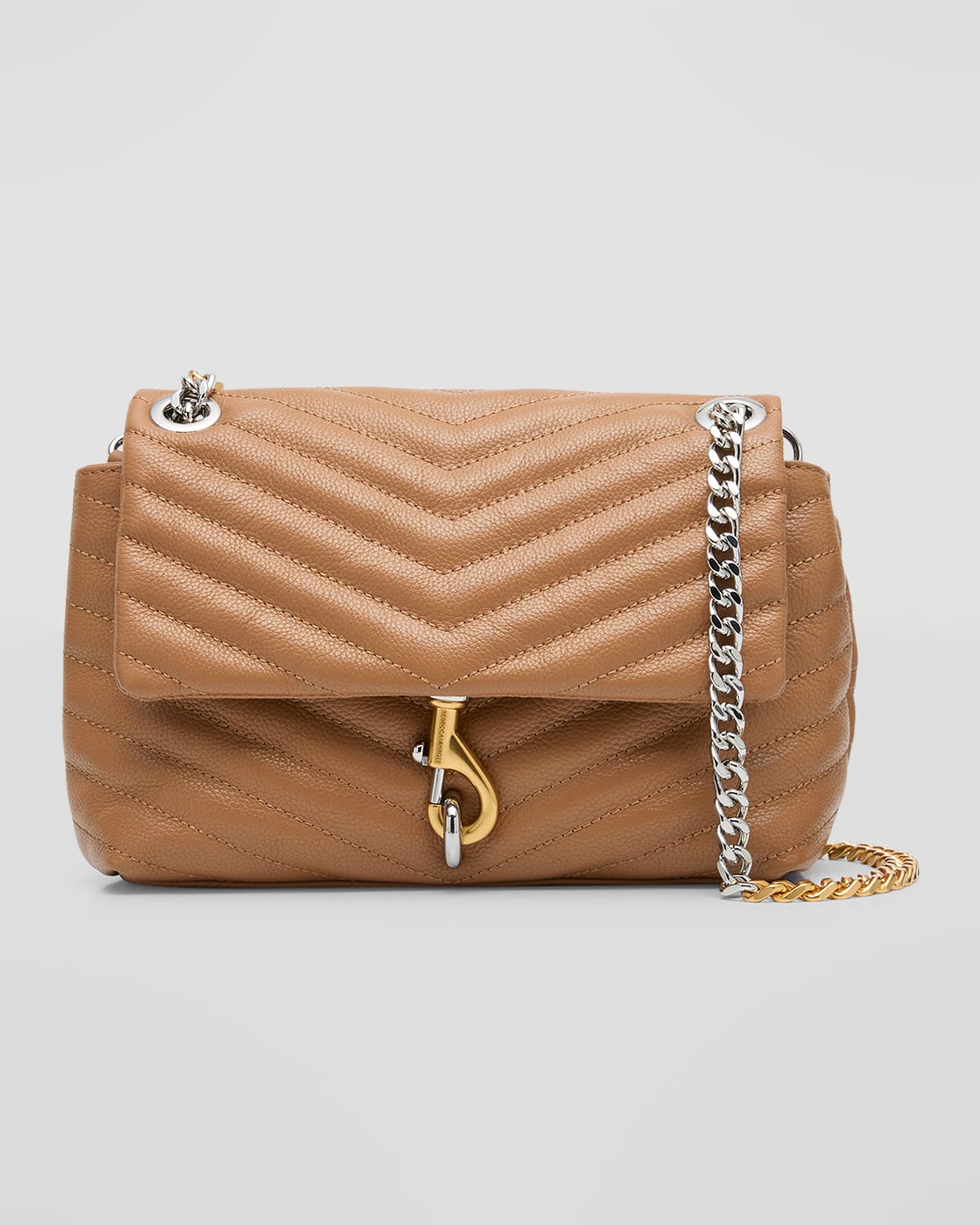 Rebecca Minkoff Women's Edie Chevron-quilted Leather Crossbody Bag In Dune