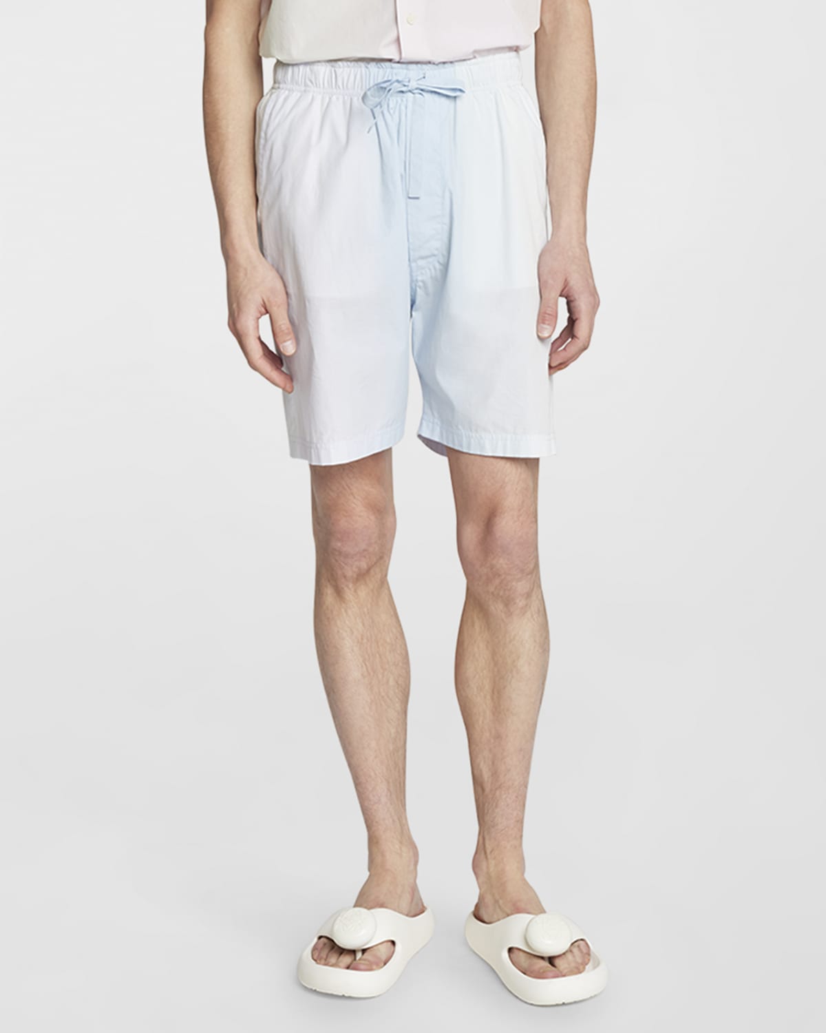 LOEWE MEN'S FADING STRIPE DRAWSTRING SHORTS