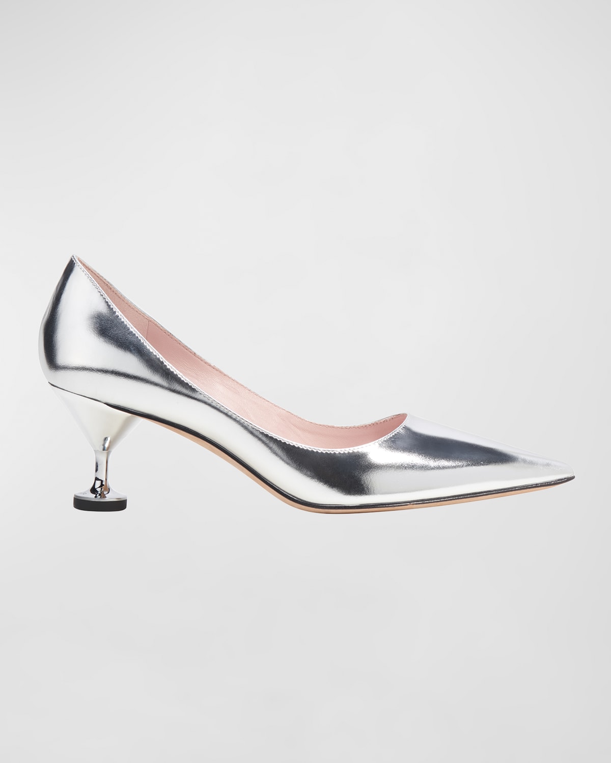 Kate Spade Garnish Pointed Toe Pump In Silver