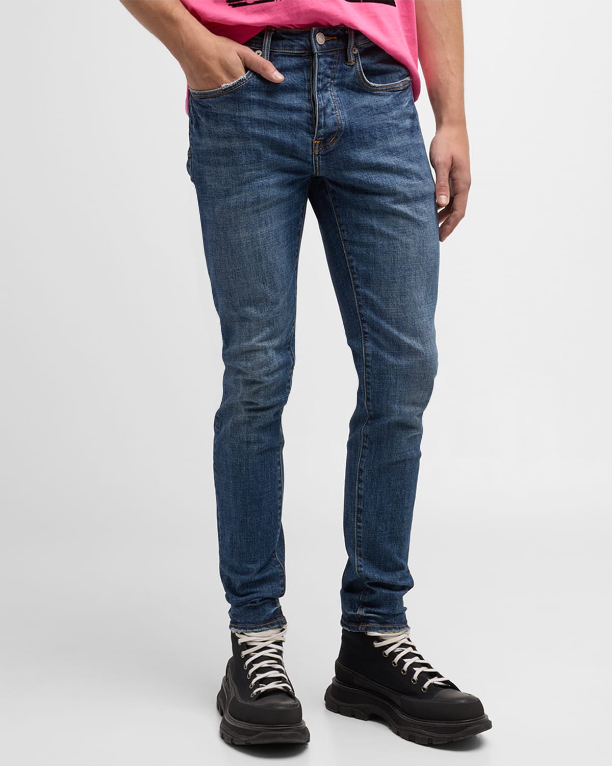 Purple Brand P005 Tuffetage Monogram Slim Jeans - Farfetch