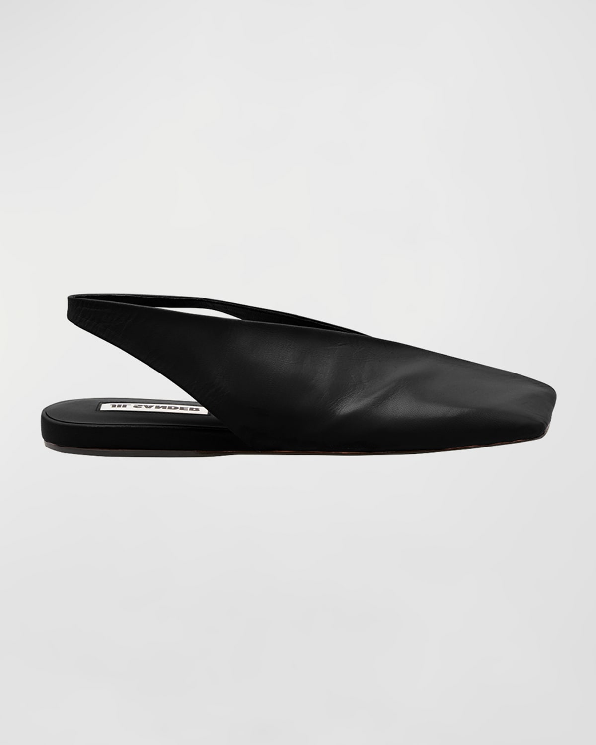 Jil Sander Leather Slingback Ballet Flats