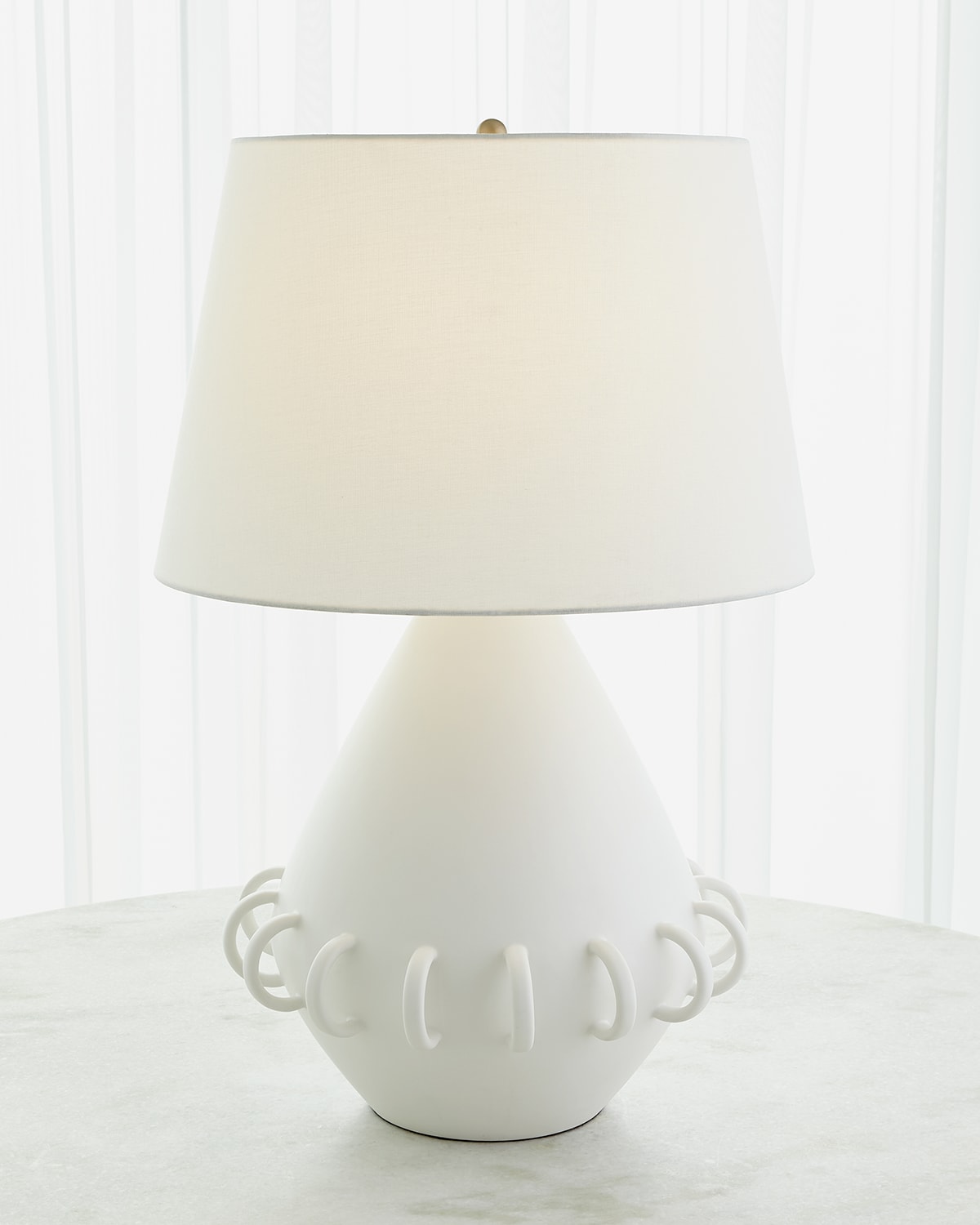 Shop Global Views Bangle Lamp In Matte White
