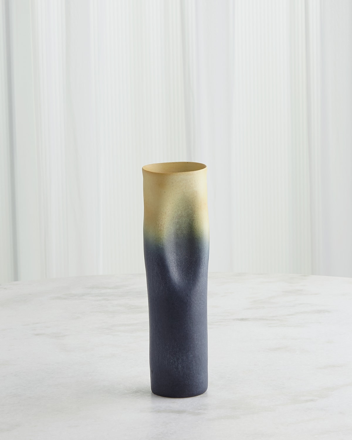 Indent Ceramic Vase, Skinny