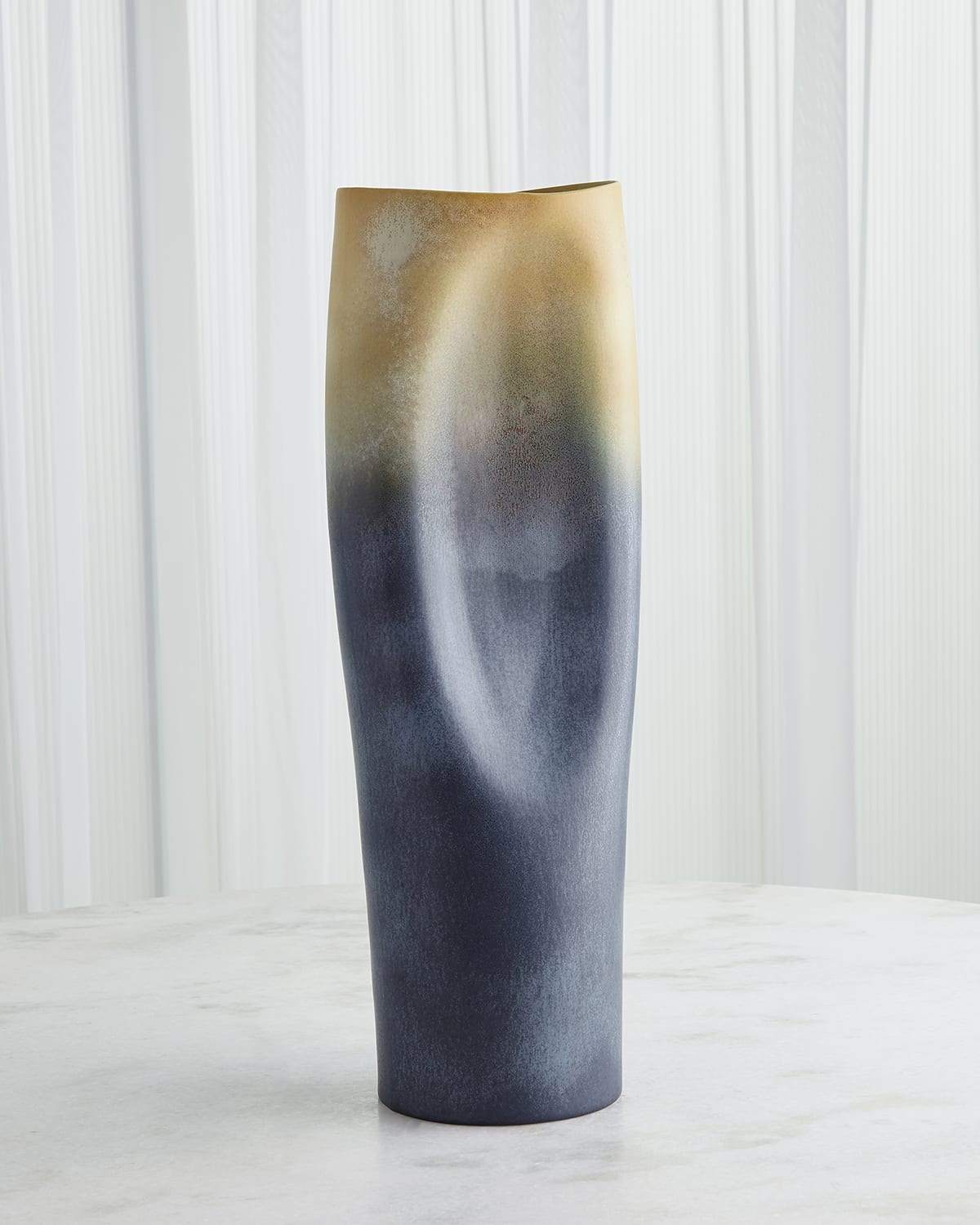 Indent Ceramic Vase, Large