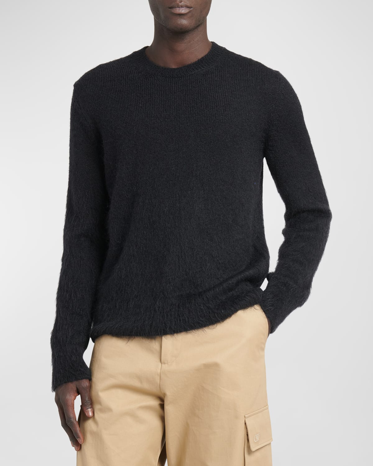 Off-white Off White™ Black Arrows Crew Neck Jumper In Black Beige