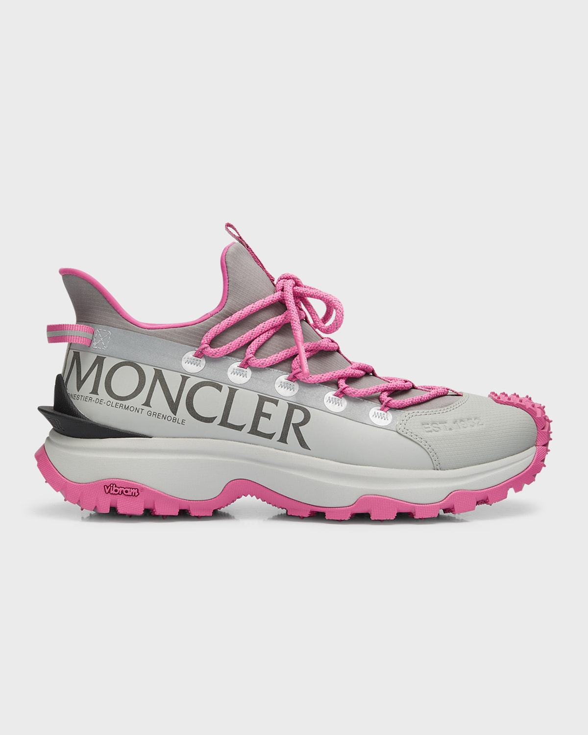 Moncler Multicolor Trailgrip Lite Sneakers In Grey Pink