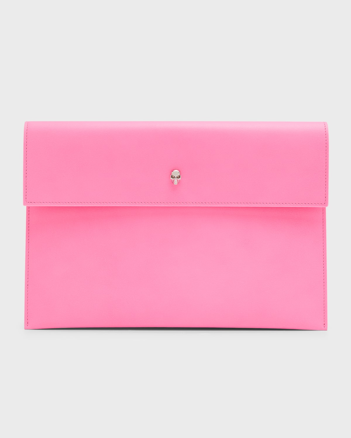 ALEXANDER MCQUEEN SKULL ENVELOPE POUCH CLUTCH BAG 