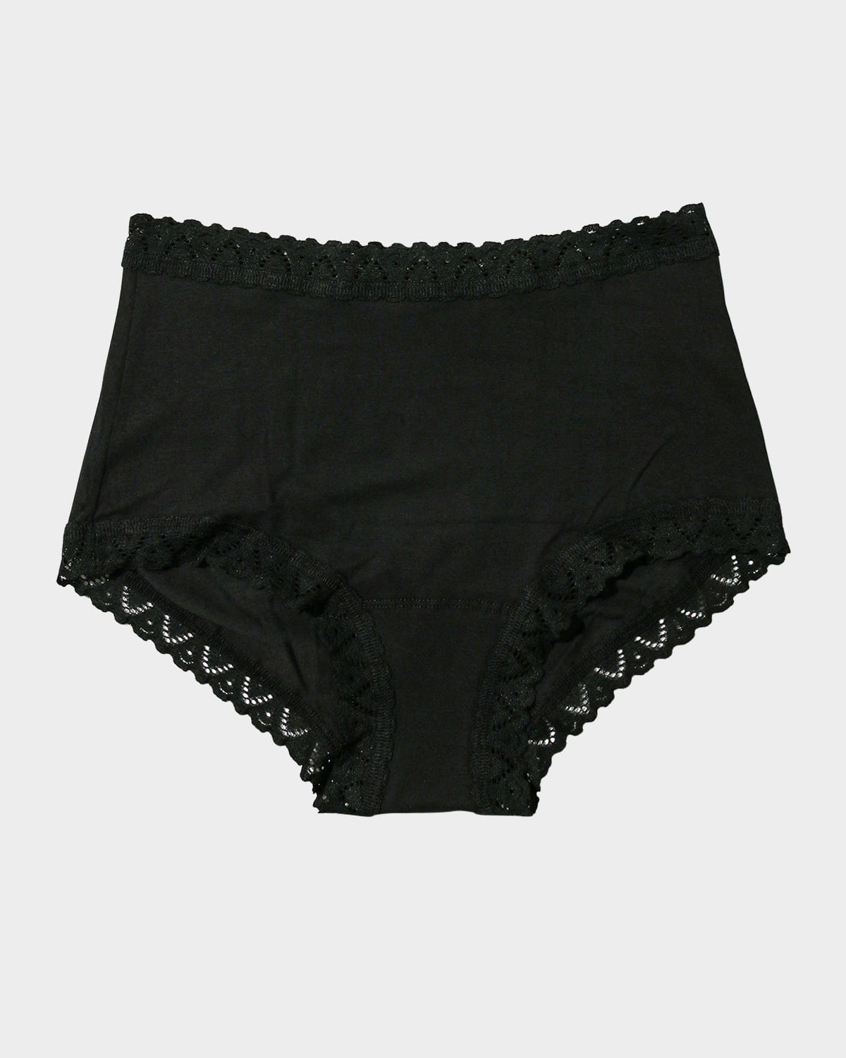 High-Rise Lace-Trim Boyshorts