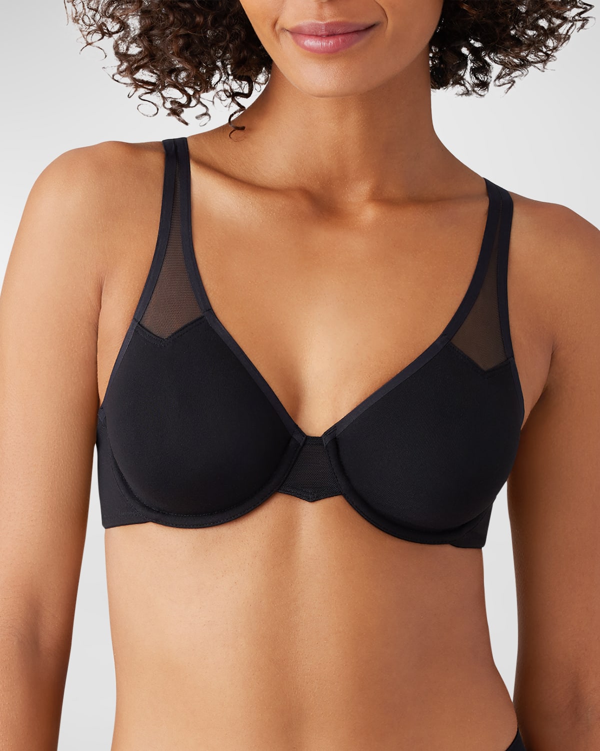 WACOAL BODY BY 2.0 MESH-INSET CONVERTIBLE CONTOUR BRA