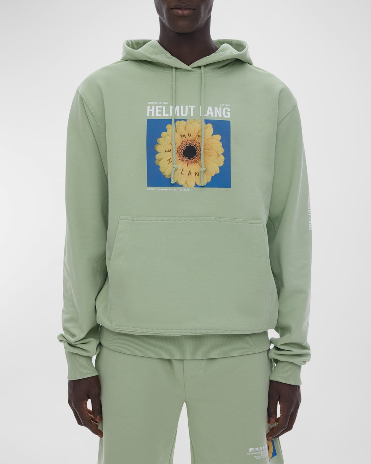 Helmut lang green hoodie on sale