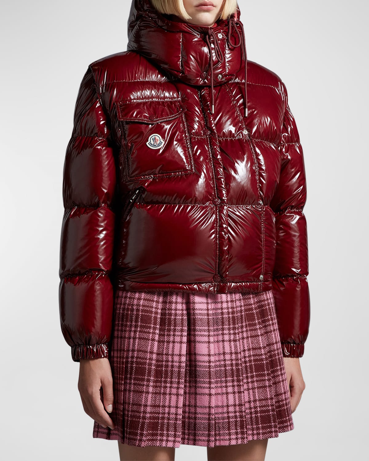 Moncler Karakorum Puffer Jacket In Medium Red