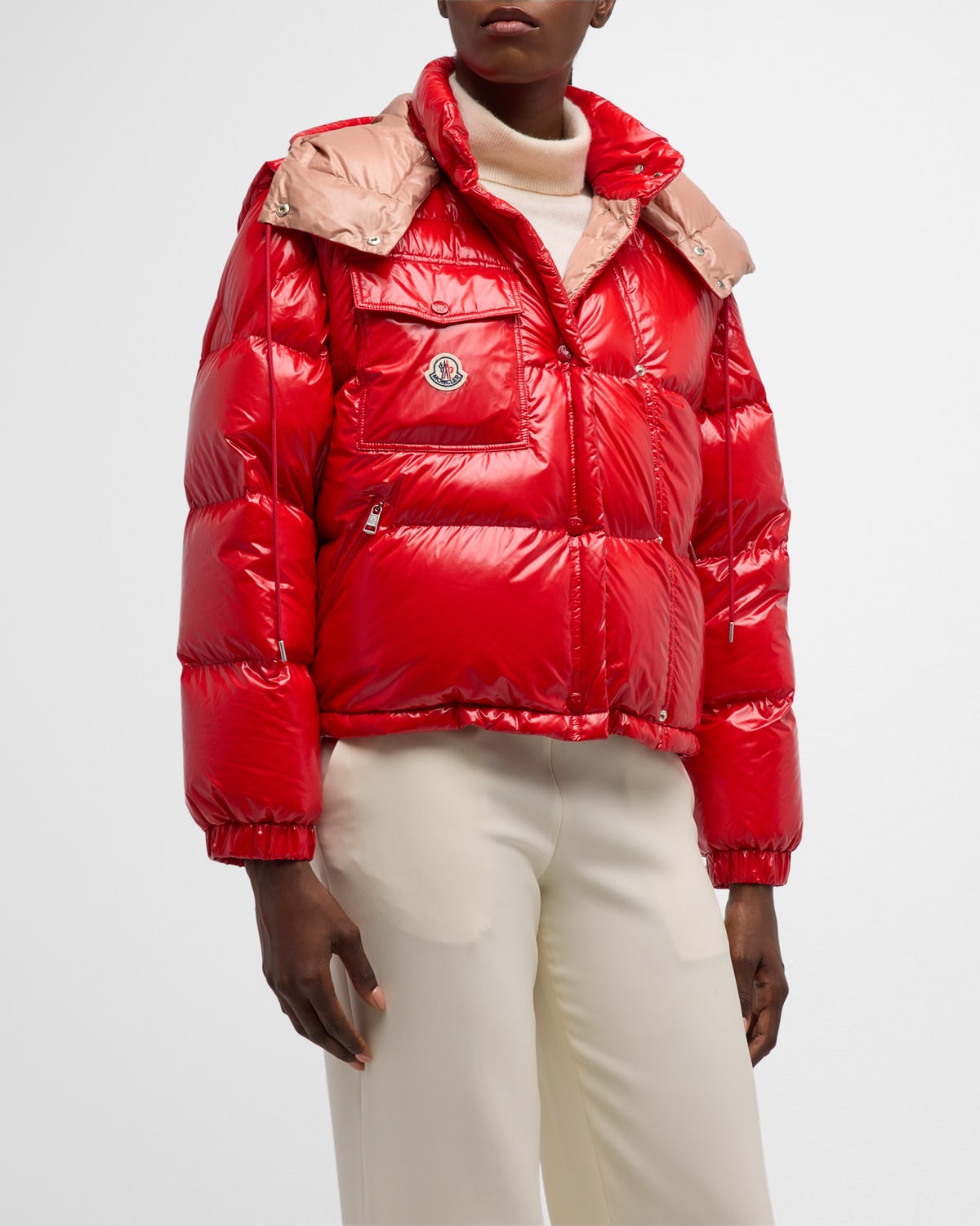 Moncler Paninari 80s Karakorum Convertible Puffer Jacket In Bright Red ...