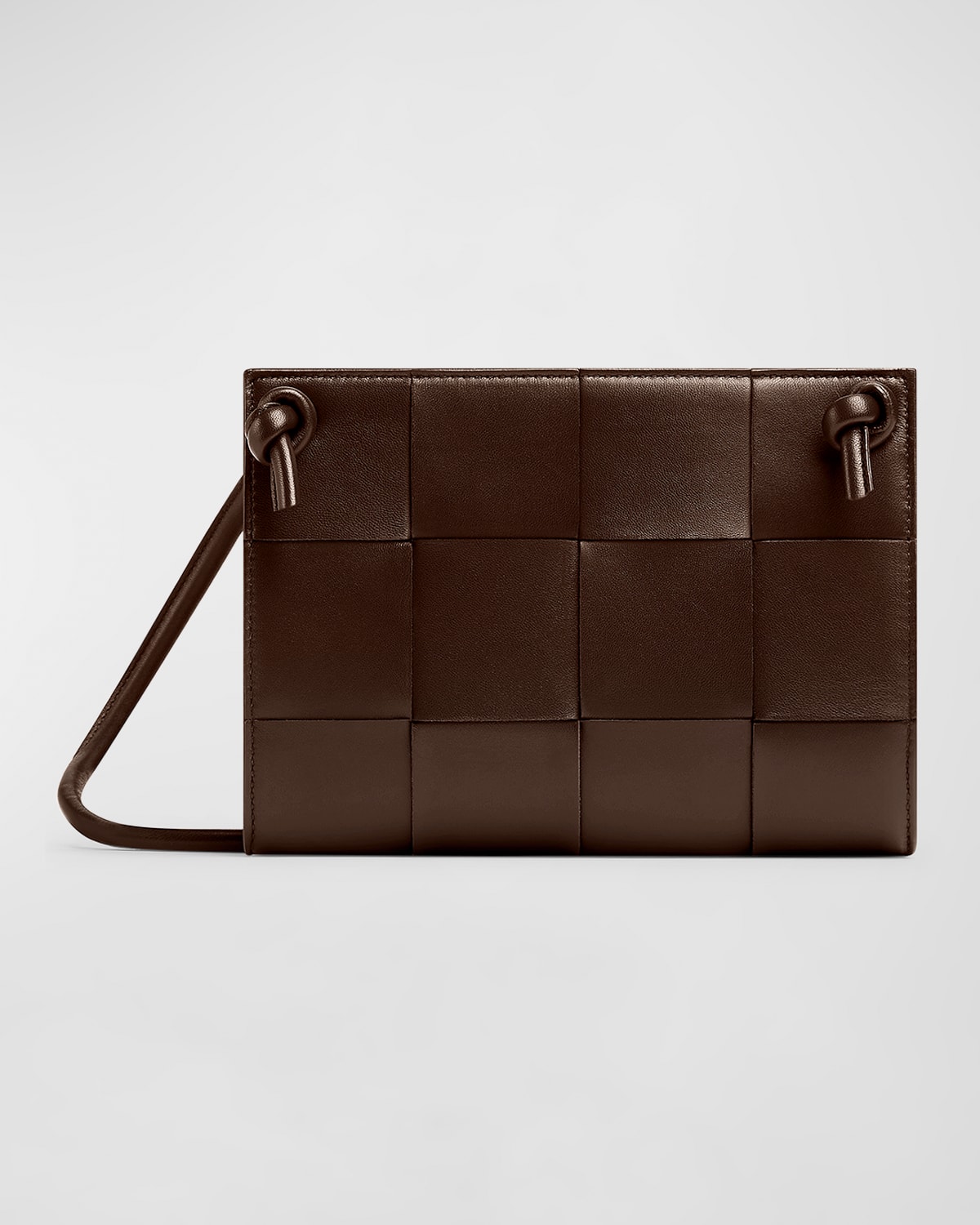 BOTTEGA VENETA CASSETTE INTRECCIO LEATHER SHOULDER BAG