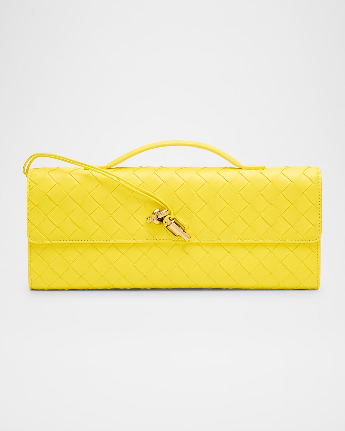 Bottega Veneta Long Andiamo Clutch Bag With Handle