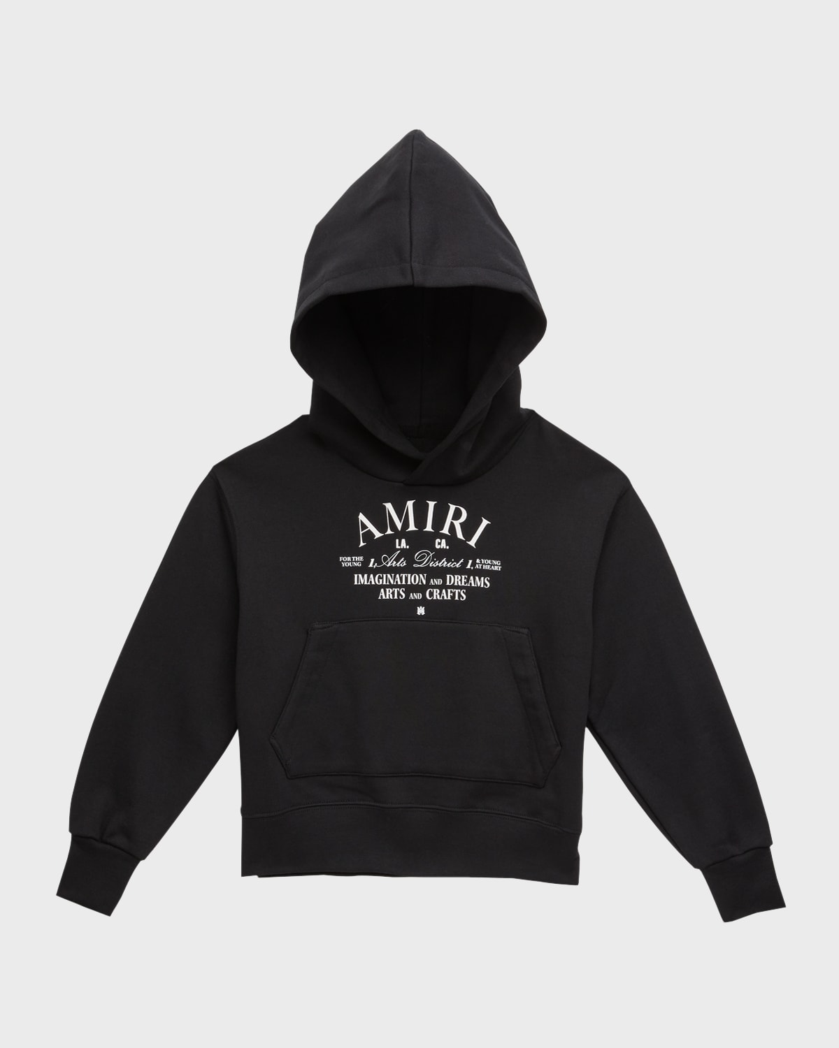 Amiri Kid's Arts District Logo-print Hoodie In Black