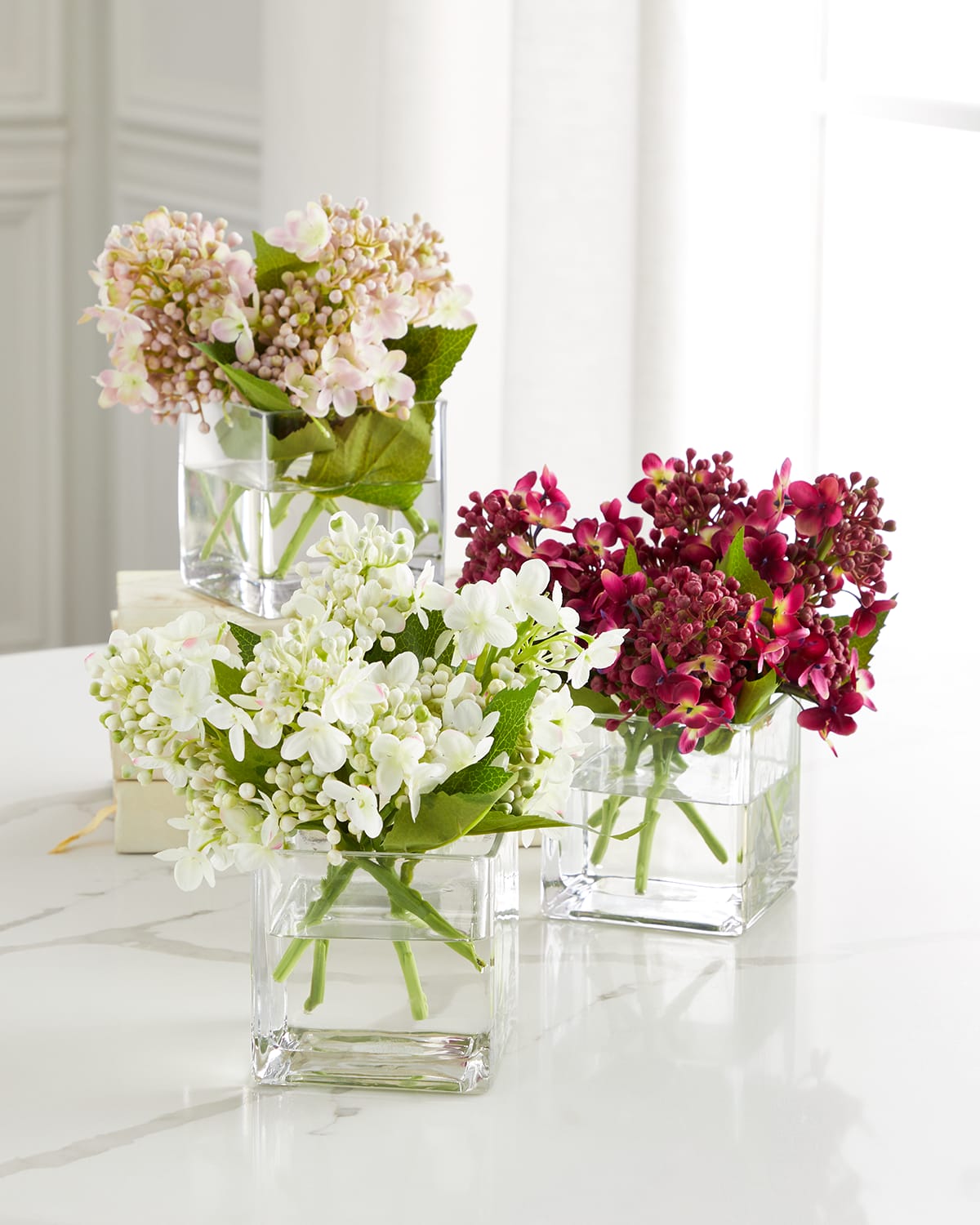 John-richard Collection Lilac Floral Arrangement In Multi
