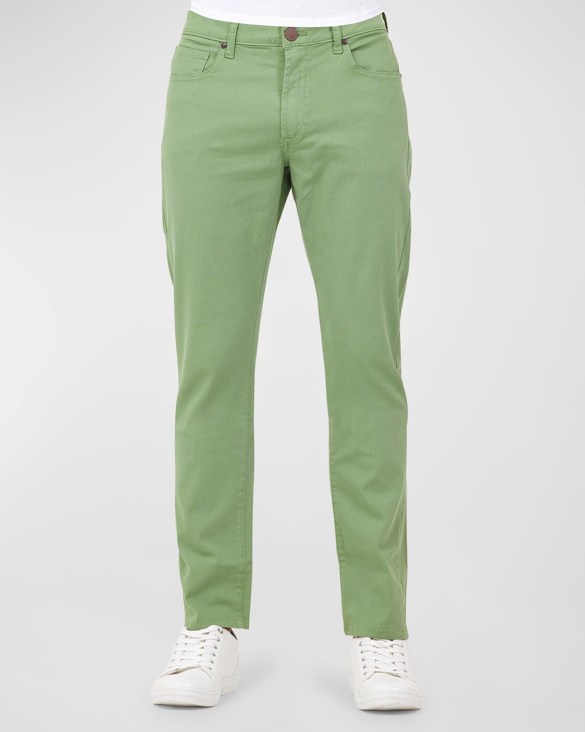 Monfrere Men's Deniro Linen-blend Jeans In Light Green