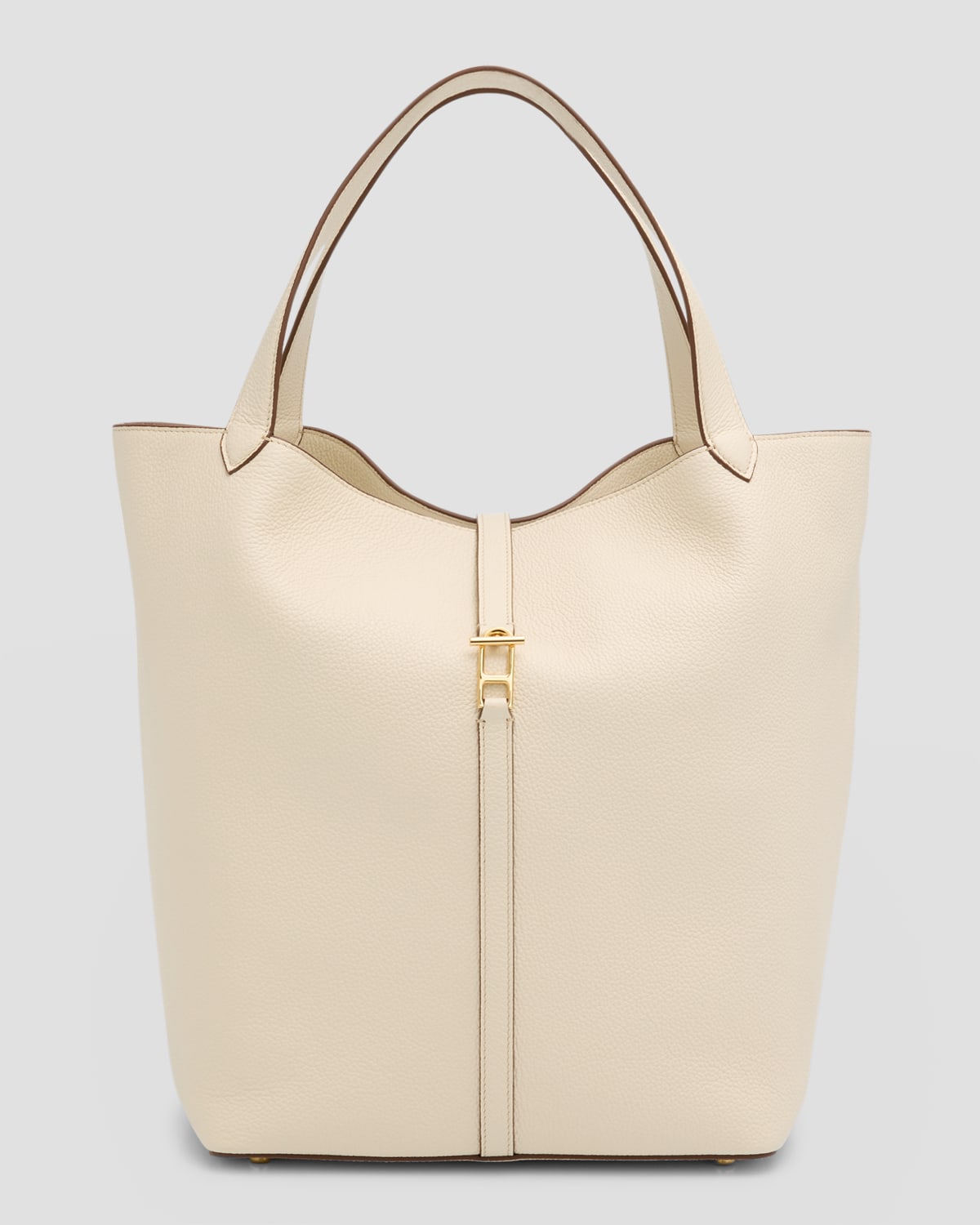 Grain Leather Tote Bag