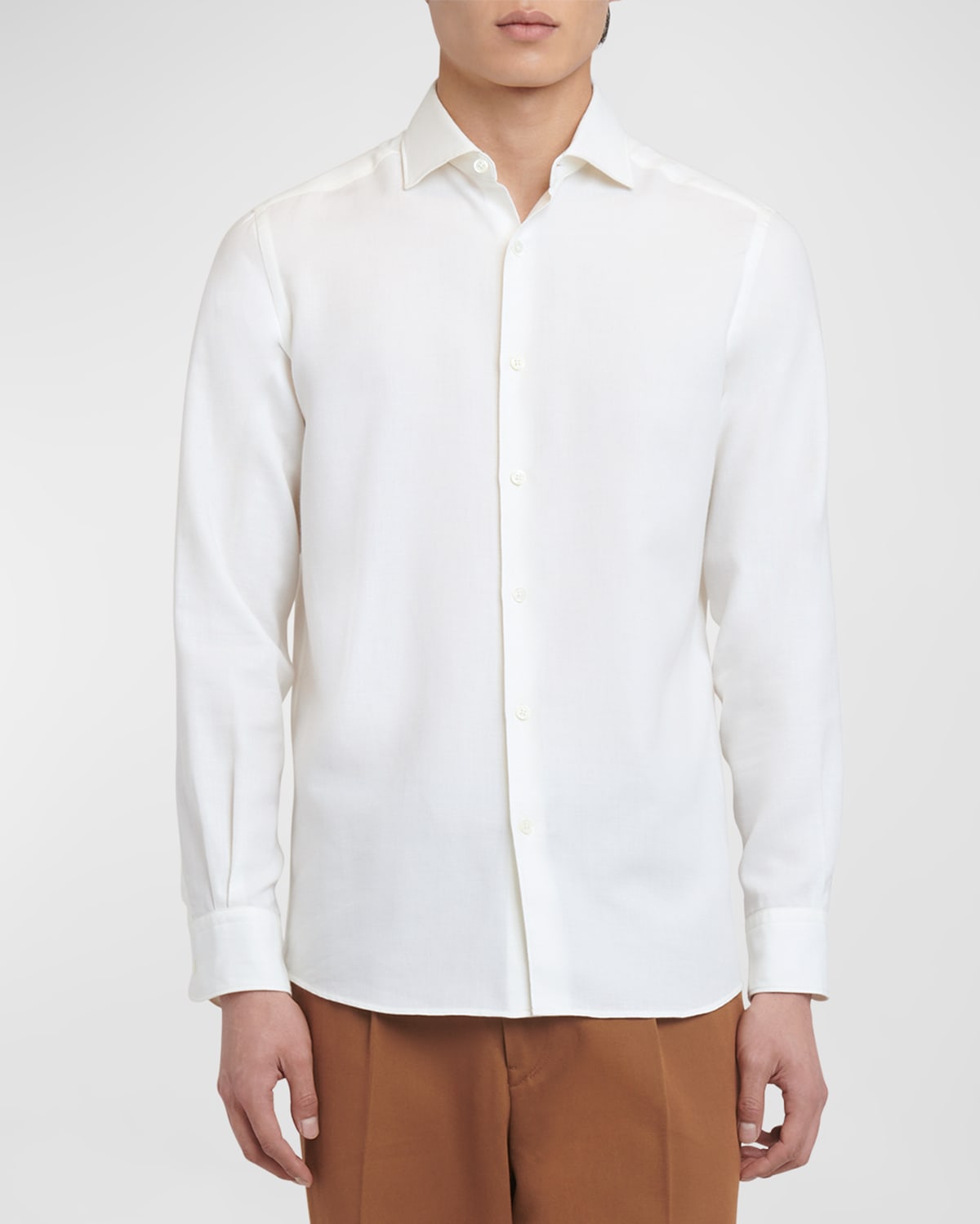 Men's Cotton-Cashmere Cashco Sport Shirt