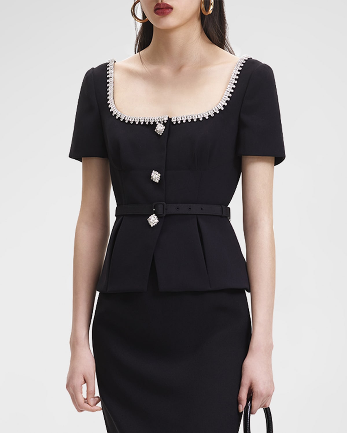 Self portrait peplum top outlet