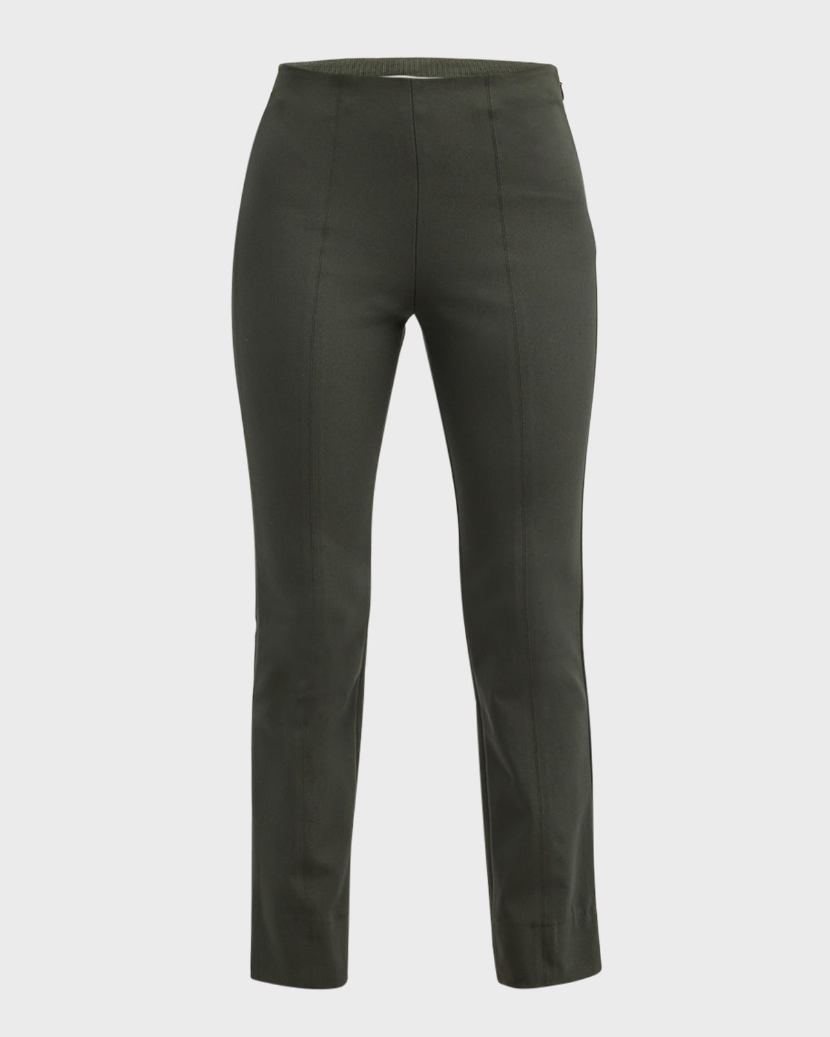 Vince High-waist Stitched-front Leggings In Night Pine