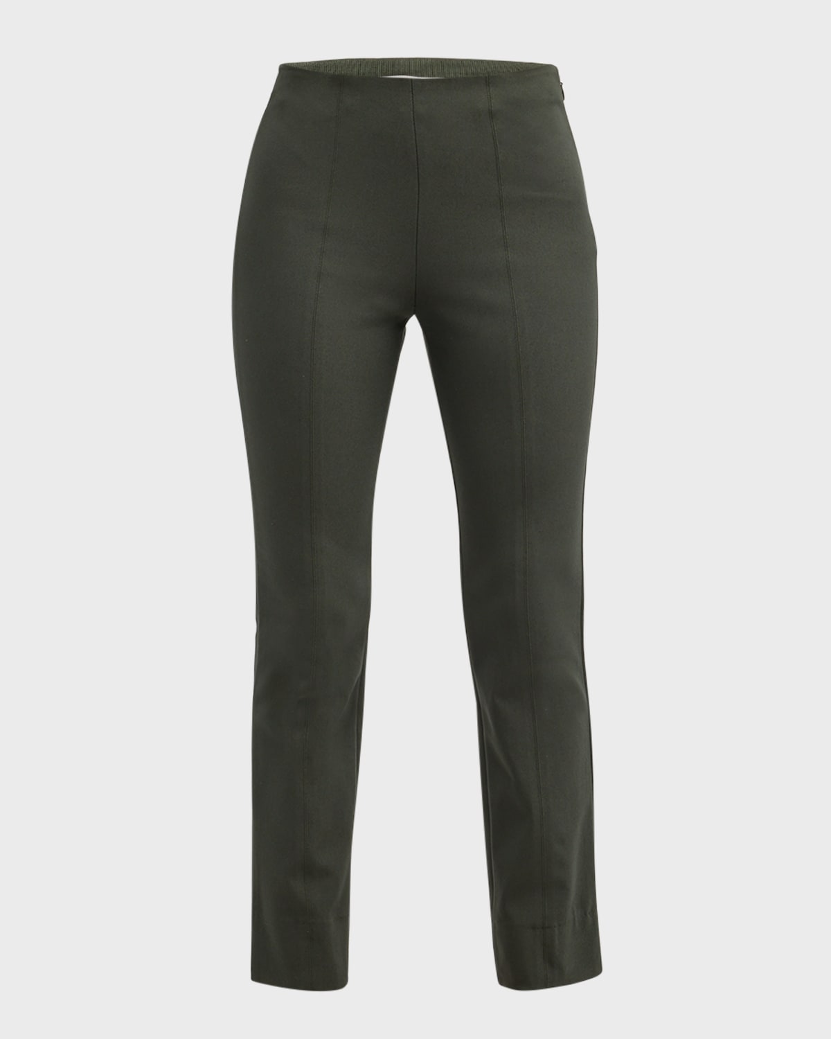 Shop Vince High-waist Stitched-front Leggings In Night Pine