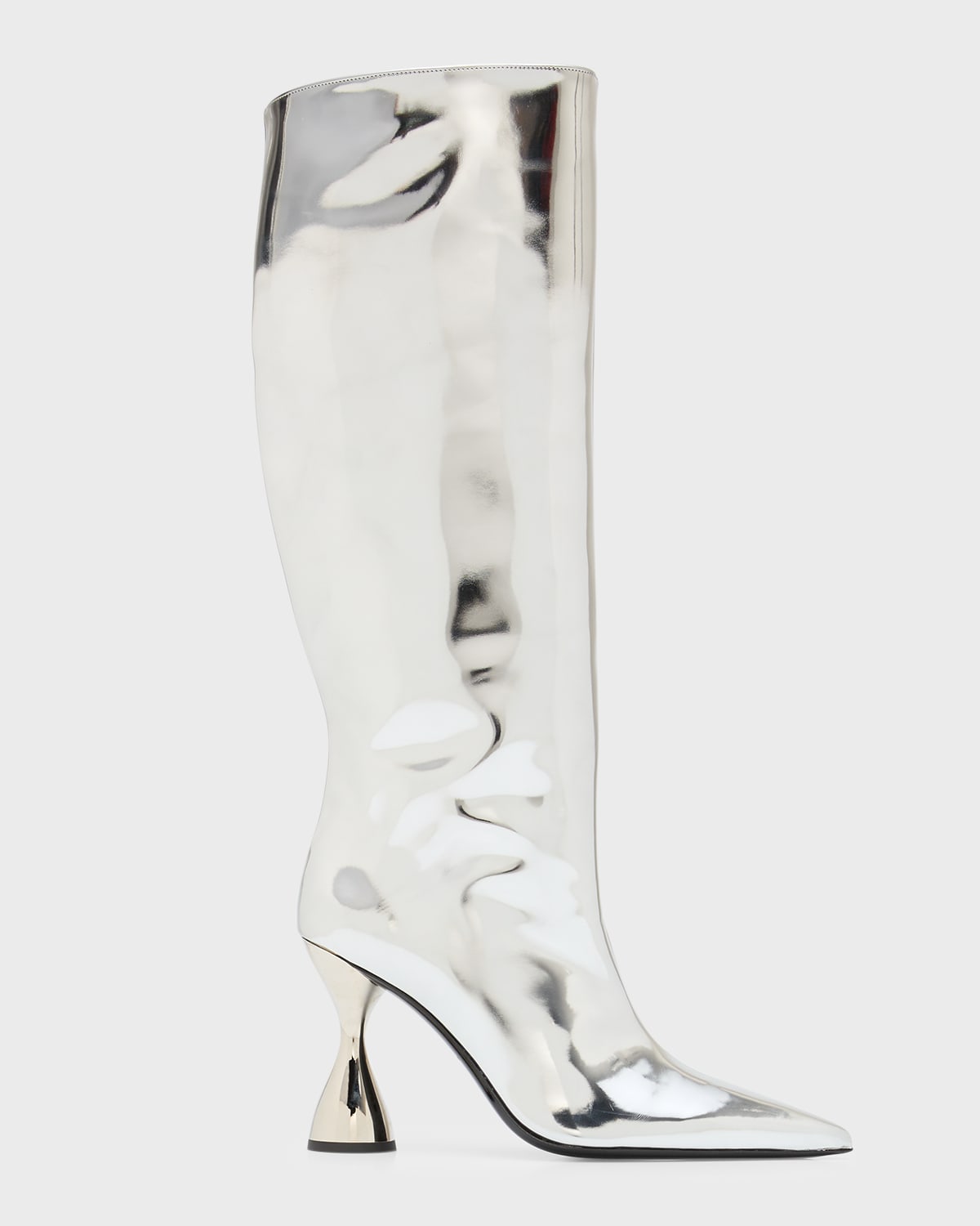 SIMONMILLER Verner Metallic Hourglass-Heel Boots