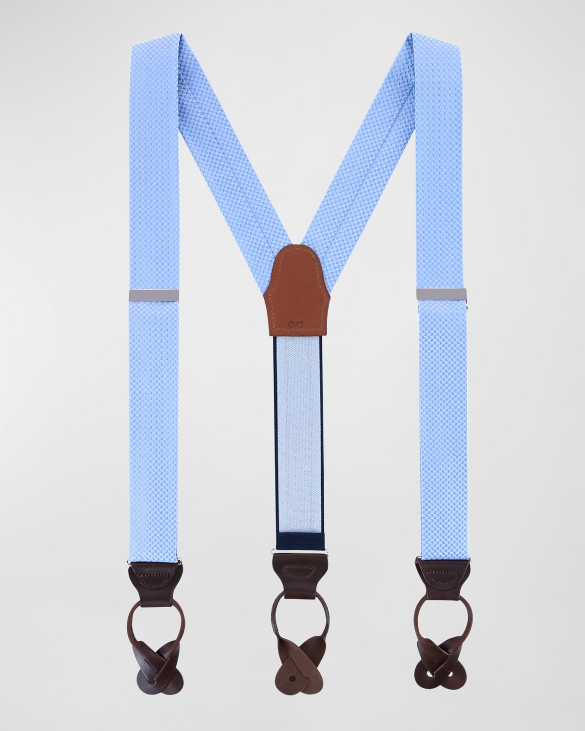 Men's Textured Silk Suspender Braces