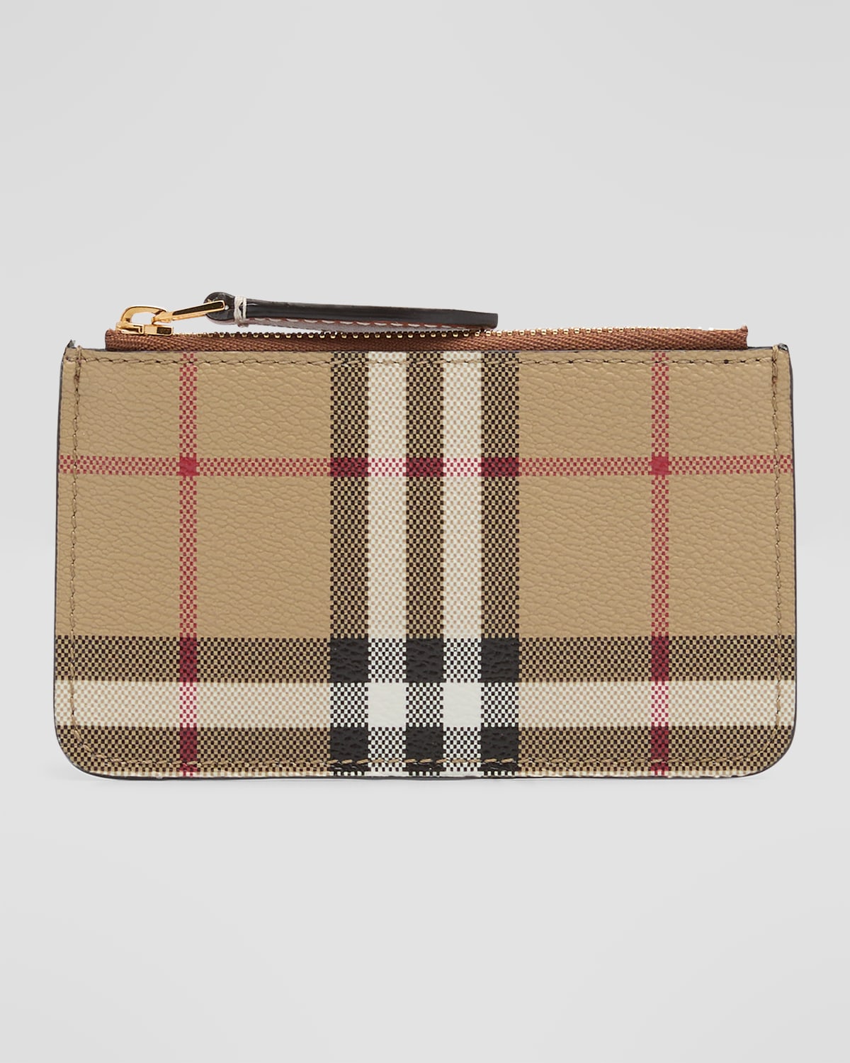 Burberry Kelbrook Check Zip Wallet In Archive Beige