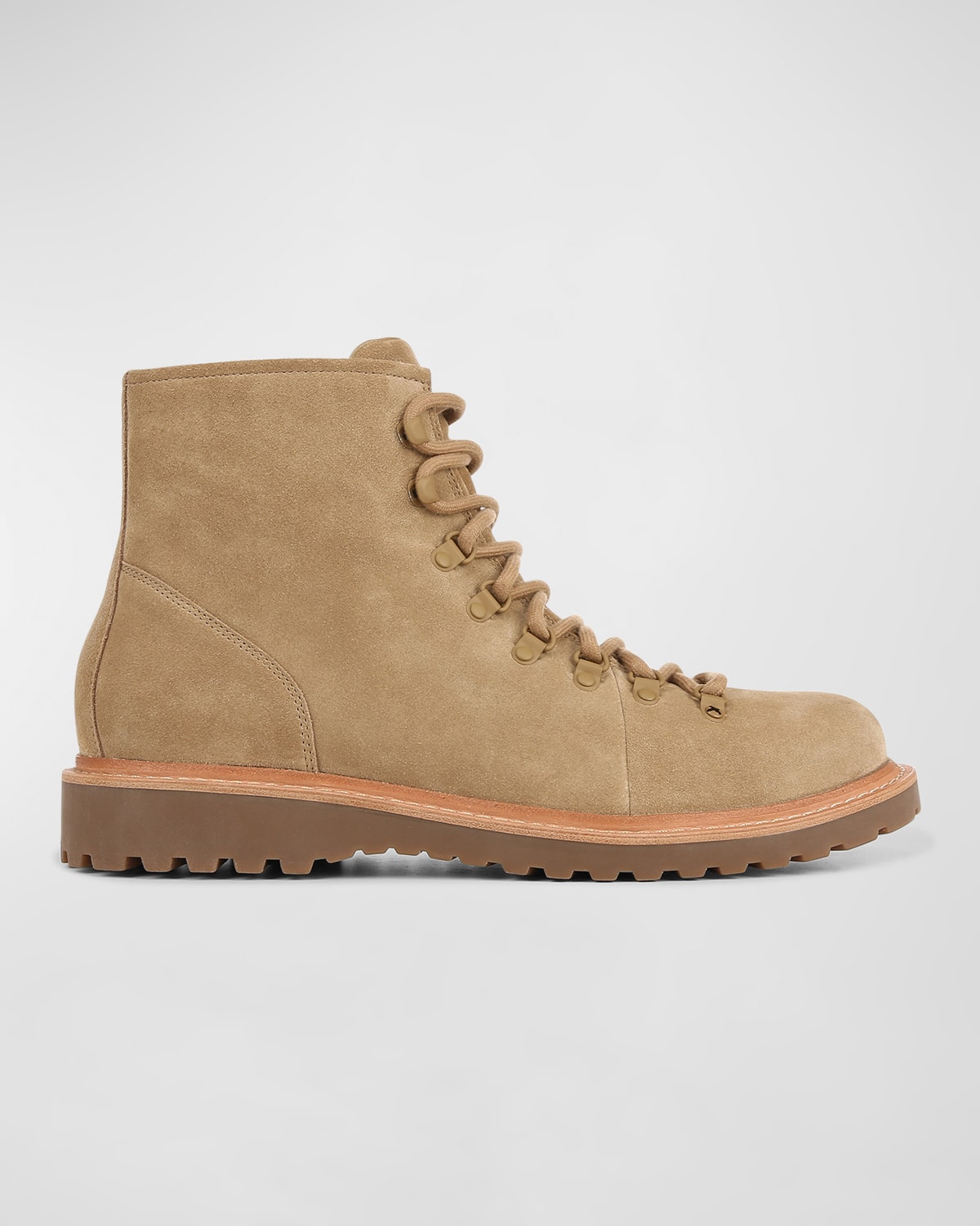 Vince Safi Lace Up Boots In Cocoa Brown