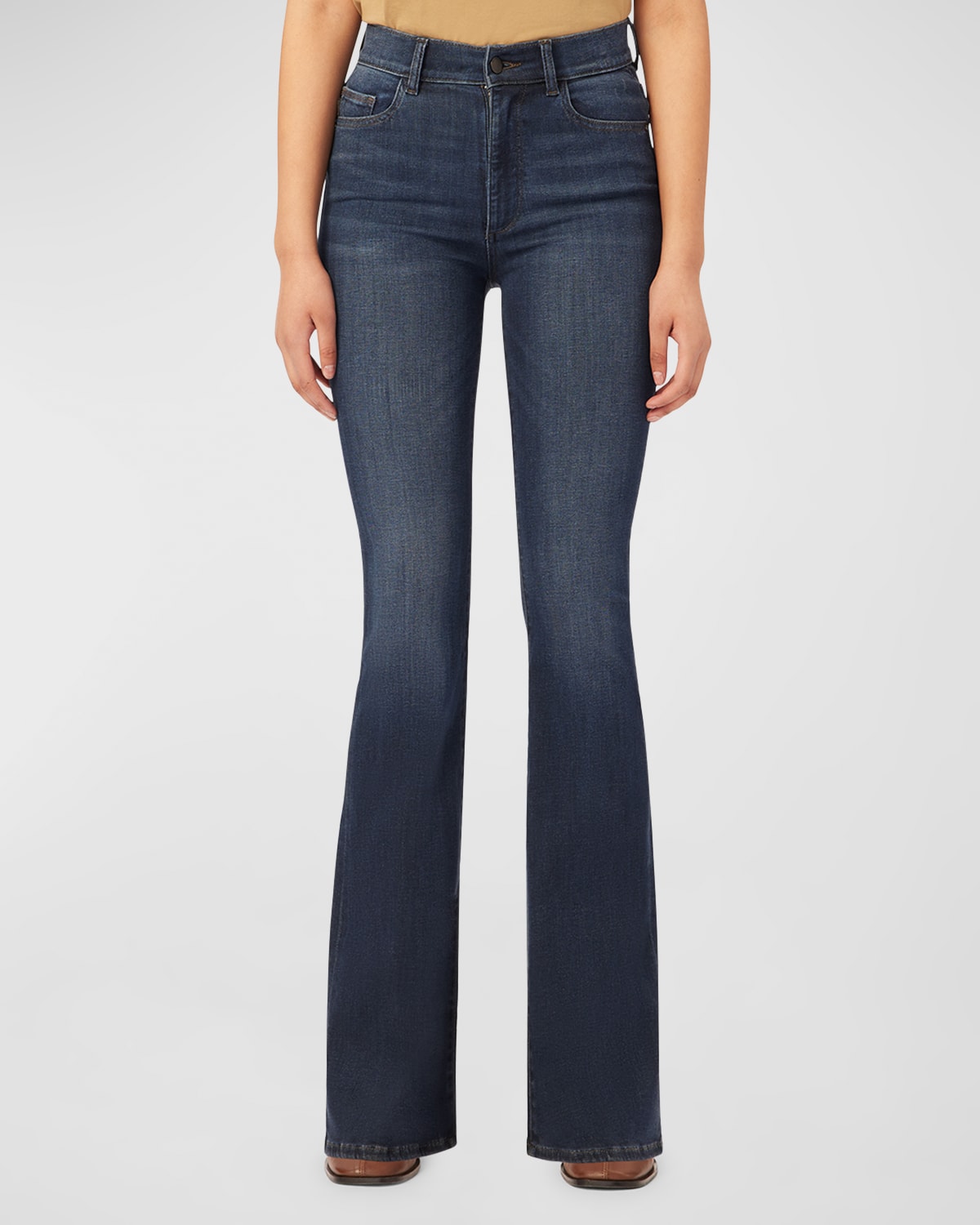 Dl1961 Bridget Bootcut Instasculpt Raw Hem Jeans In Seacliff Performa