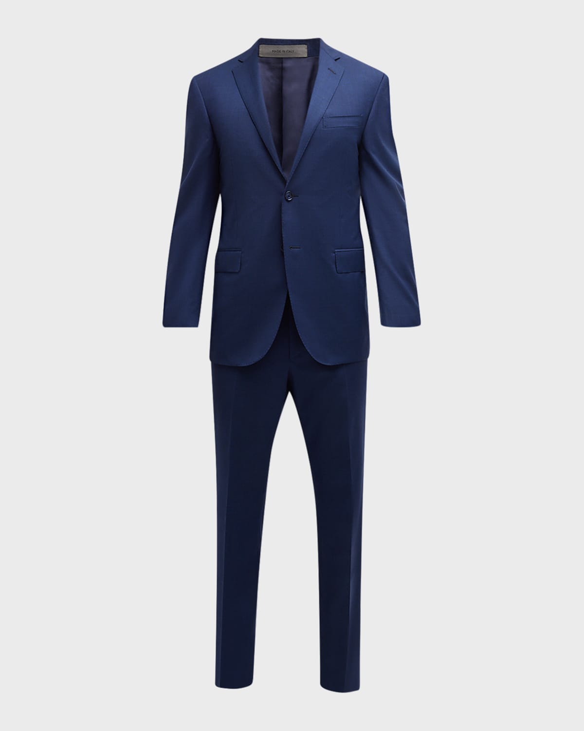 Shop Corneliani Men's Tic Academy Suit In Nvy Fan