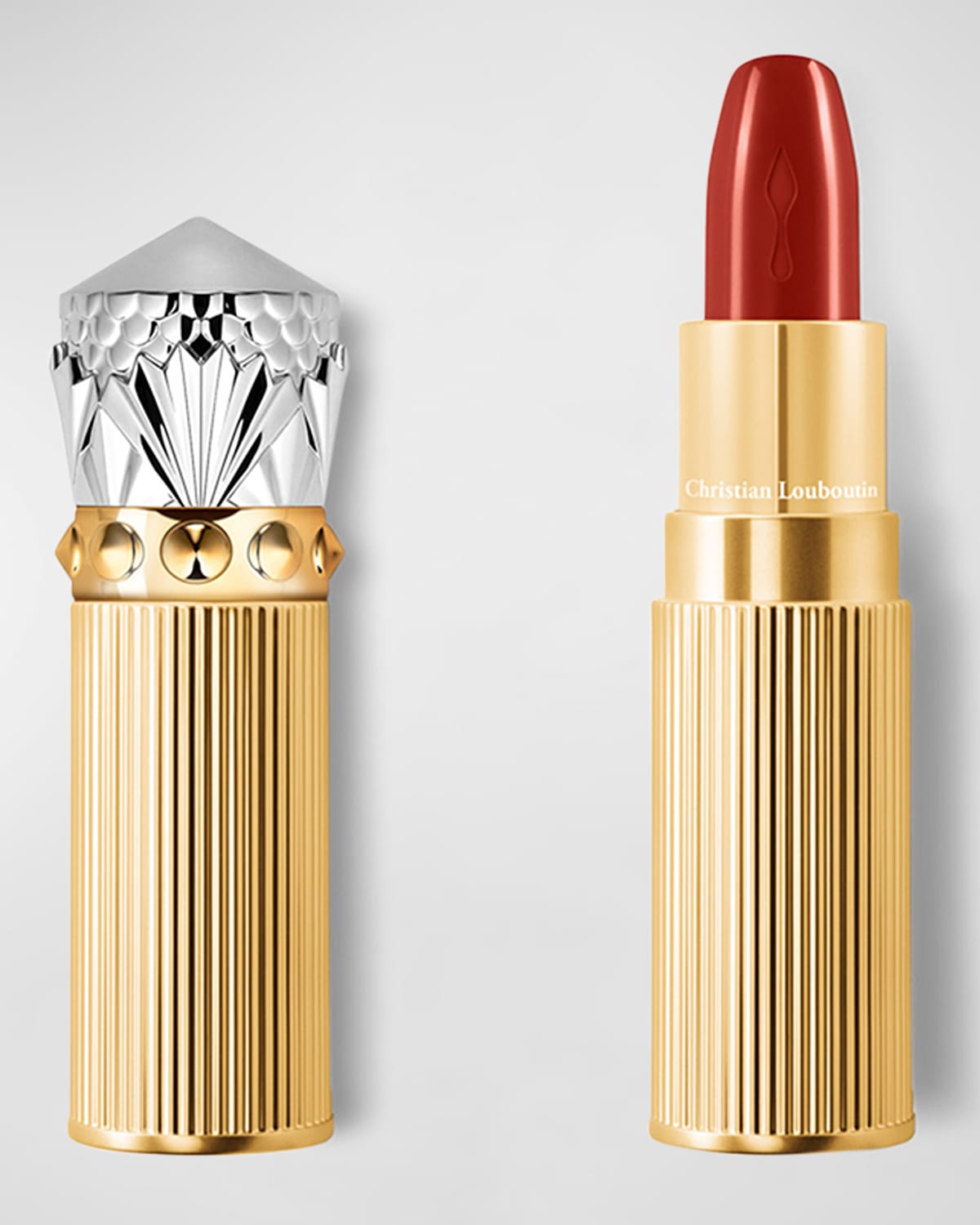 Shop Christian Louboutin Rouge Louboutin Silky Satin On-the-go Lipstick In Brick Chick 515