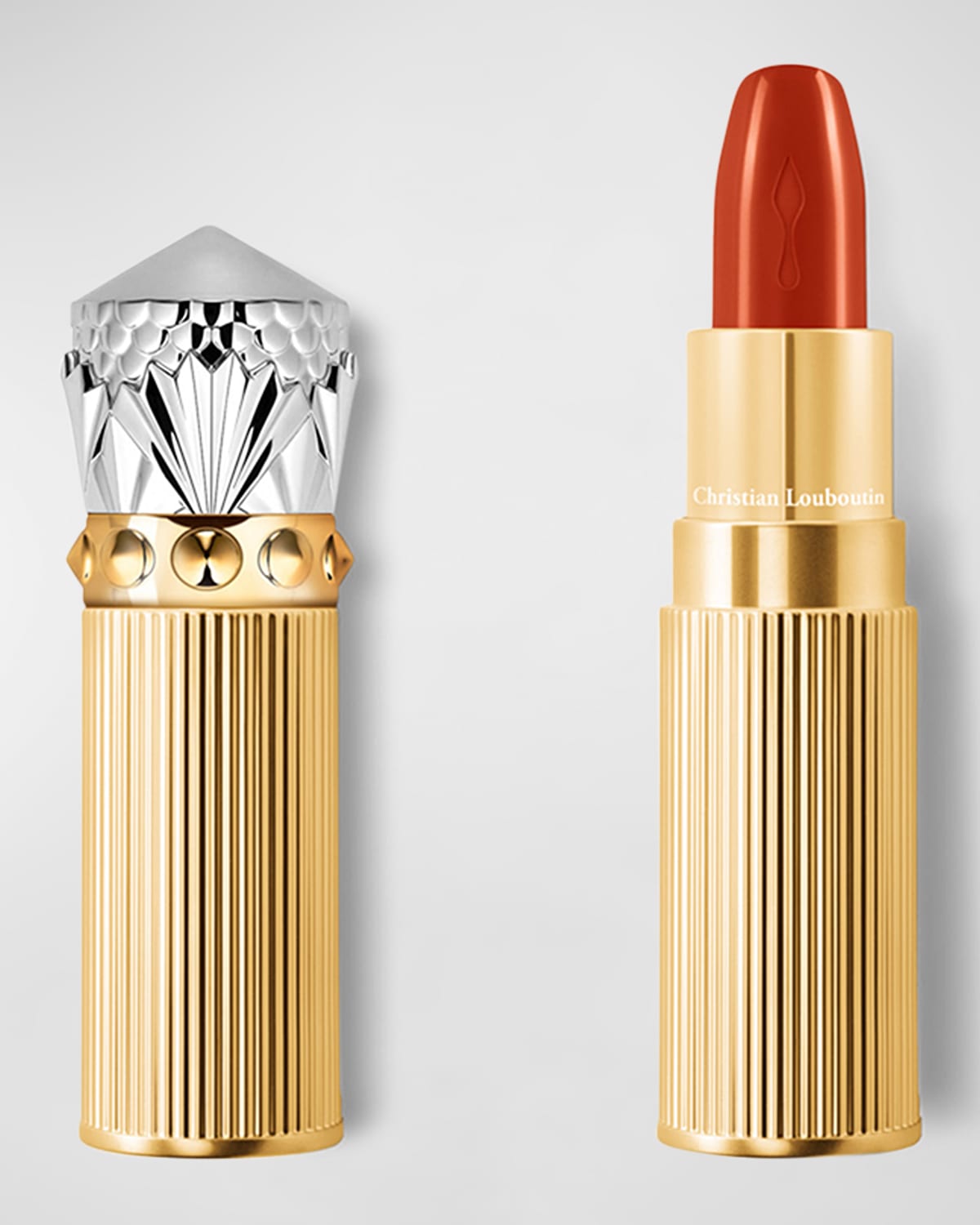 Shop Christian Louboutin Rouge Louboutin Silky Satin On-the-go Lipstick In Chili Youpiyou