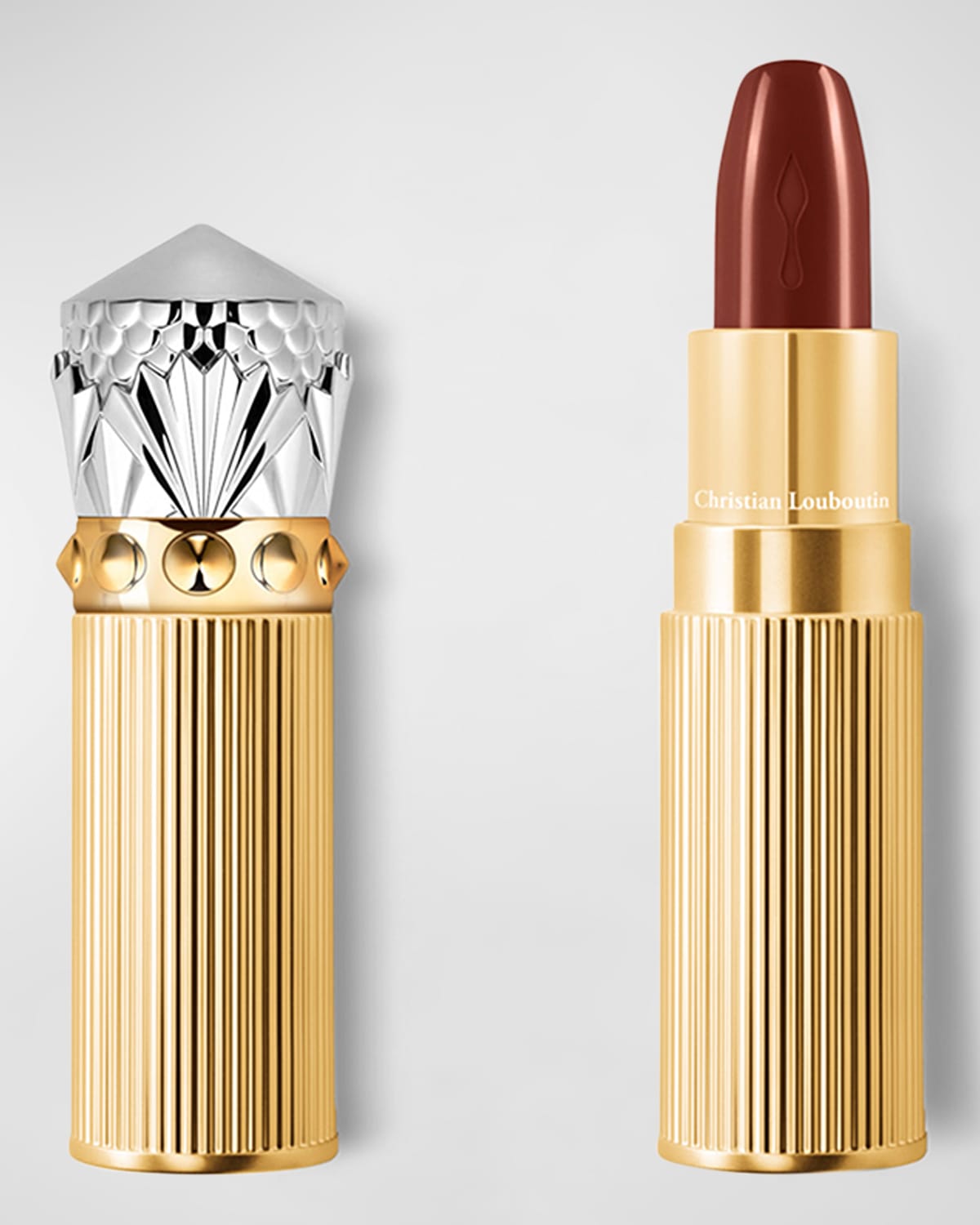 Shop Christian Louboutin Rouge Louboutin Silky Satin On-the-go Lipstick In Hazel Dream