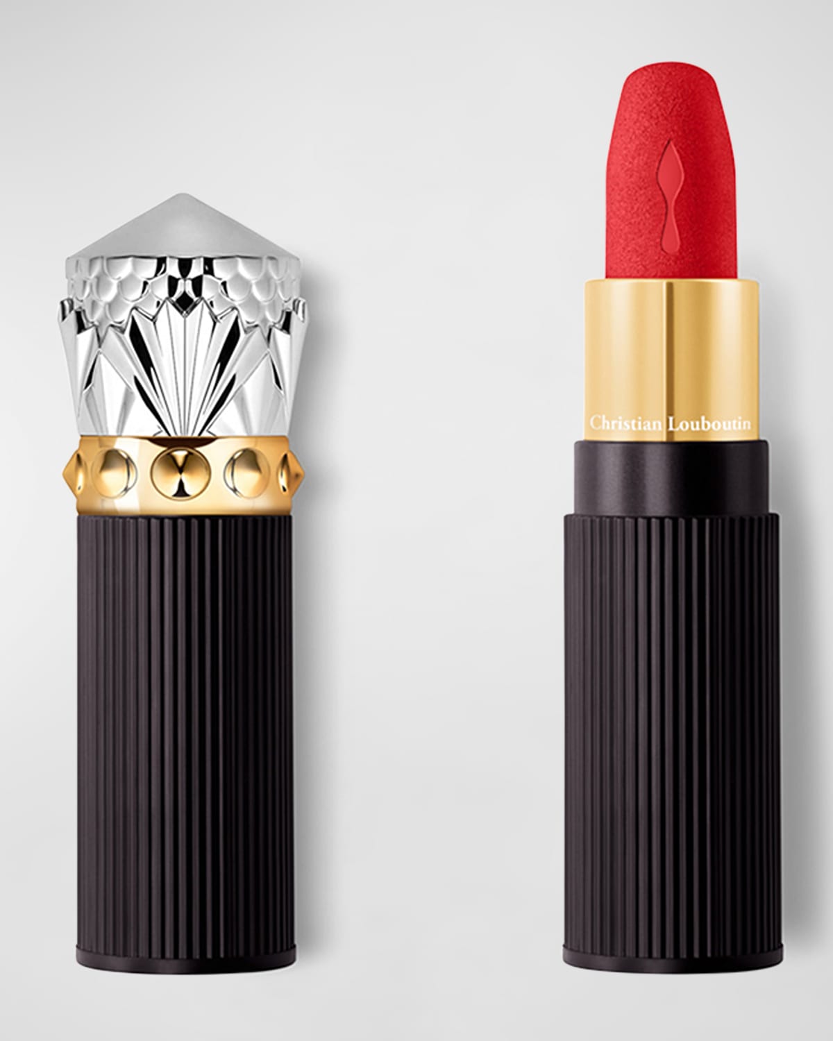 Shop Christian Louboutin Rouge Louboutin Velvet Matte On-the-go Lipstick In Diva Fire