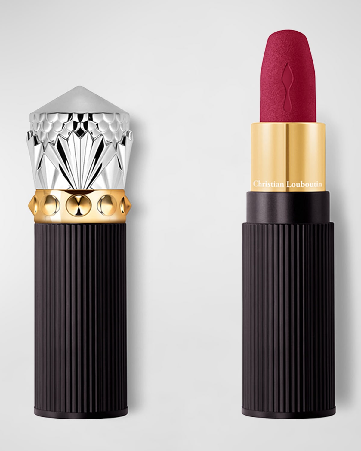 Shop Christian Louboutin Rouge Louboutin Velvet Matte On-the-go Lipstick In Jackies Wine