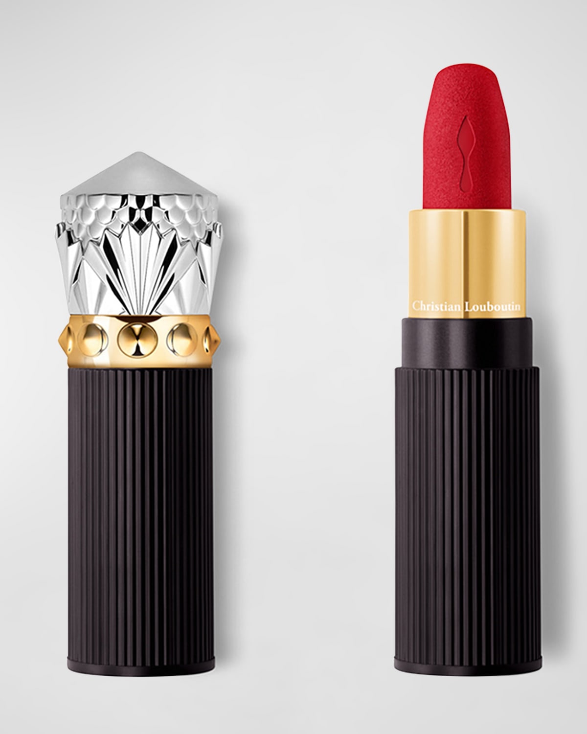Shop Christian Louboutin Rouge Louboutin Velvet Matte On-the-go Lipstick In Red Dramadouce