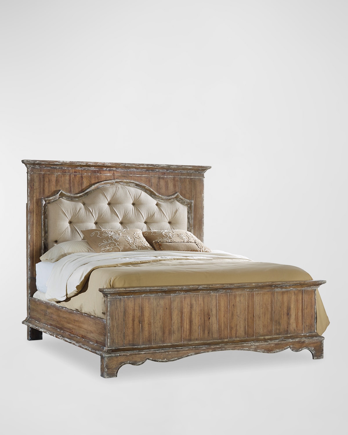 Hooker Furniture Chatelet Queen Mantle Bed In Caramel Froth