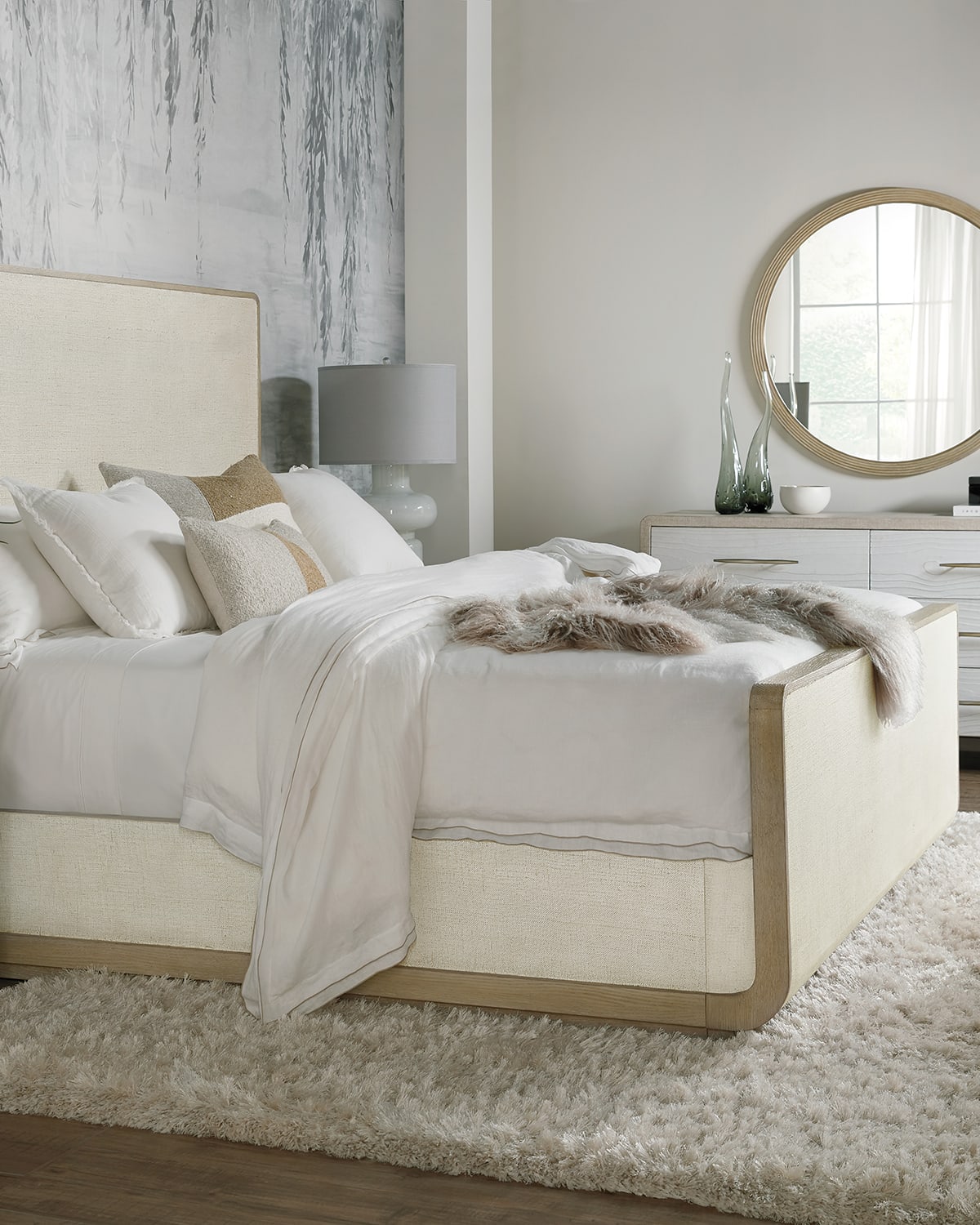 Hooker Furniture Cascade Queen Sleigh Bed In Pebble Beach