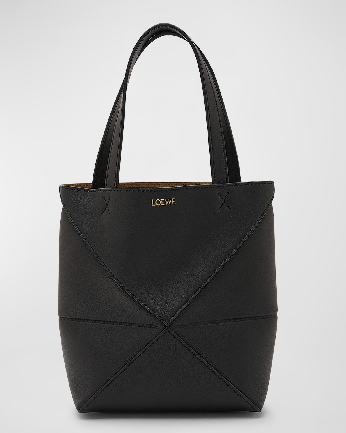 LOEWE PUZZLE MINI LEATHER TOP-HANDLE BAG