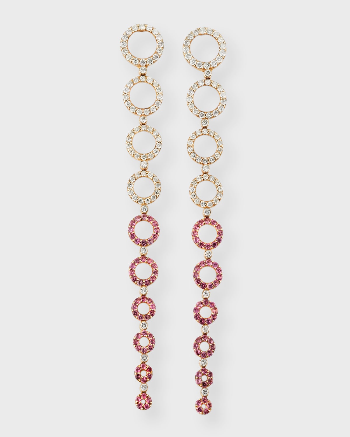 Siena Lasker 14k Yellow Gold Diamond And Pink Spinel Earrings