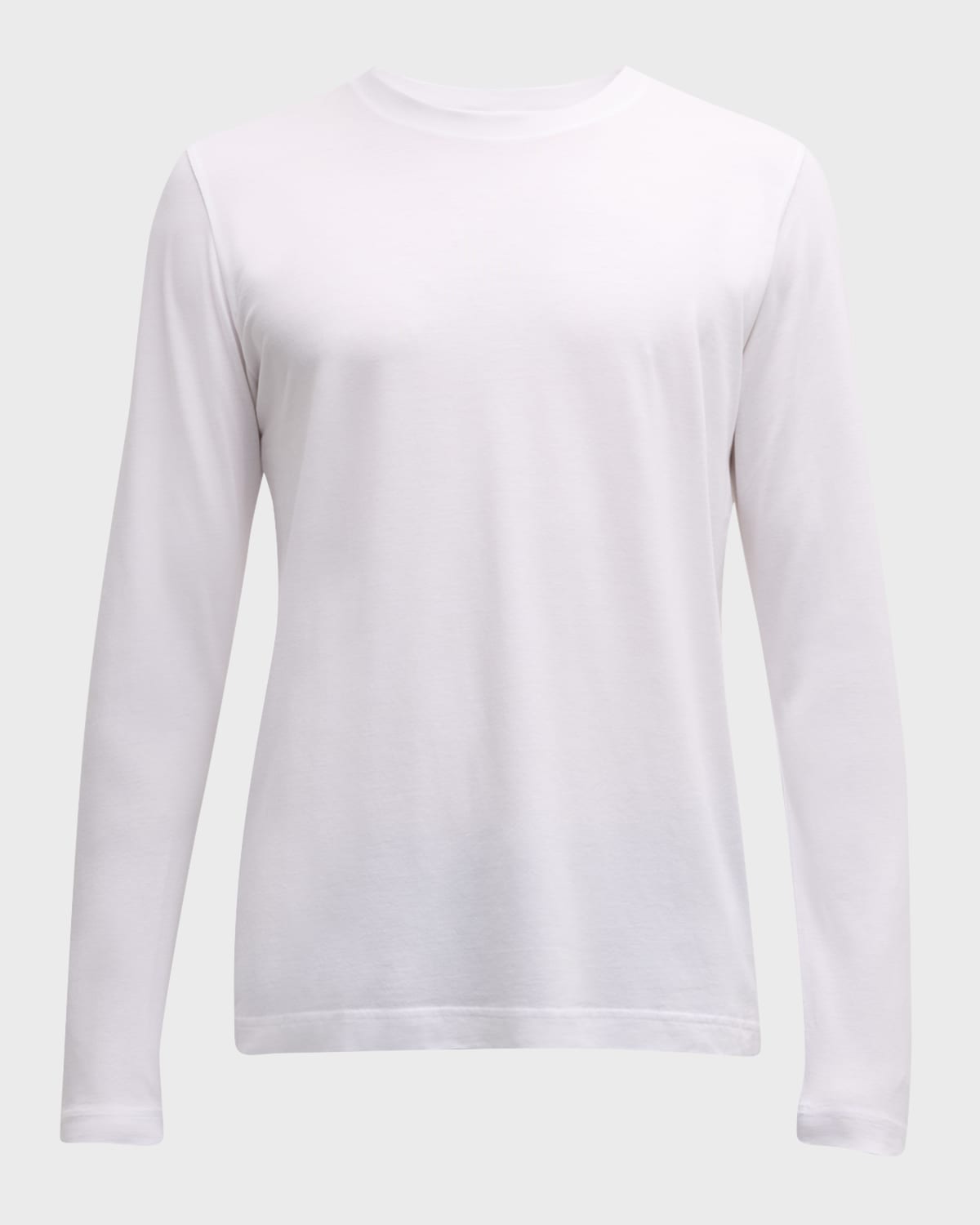 Cdlp Men's Long-sleeve Crewneck T-shirt In White