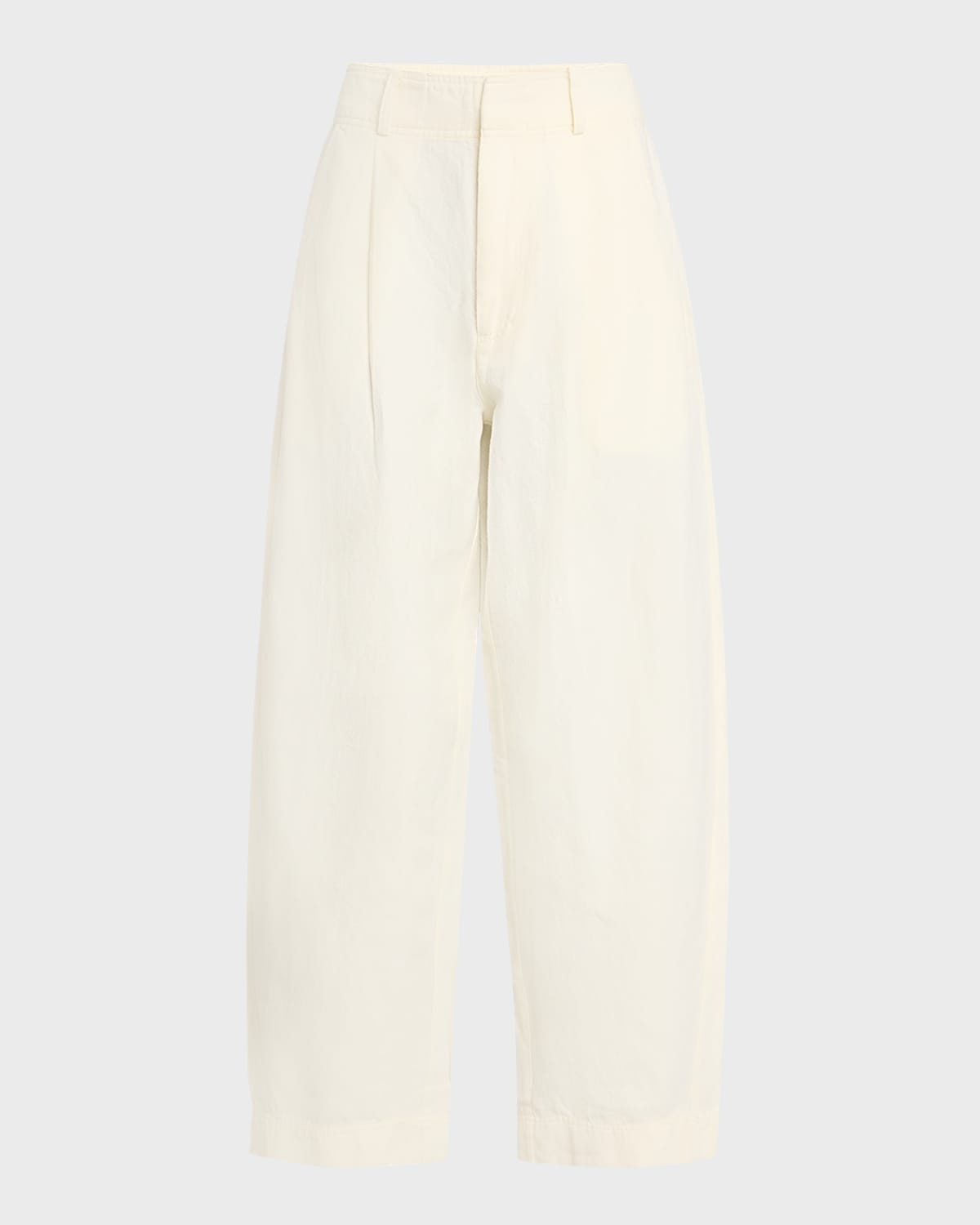 Shop Apiece Apart Bari Cropped Wide-leg Pants In Cream