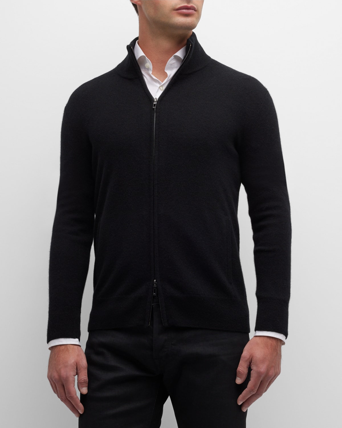 Men's Recycled Cashmere Full-Zip Sweater