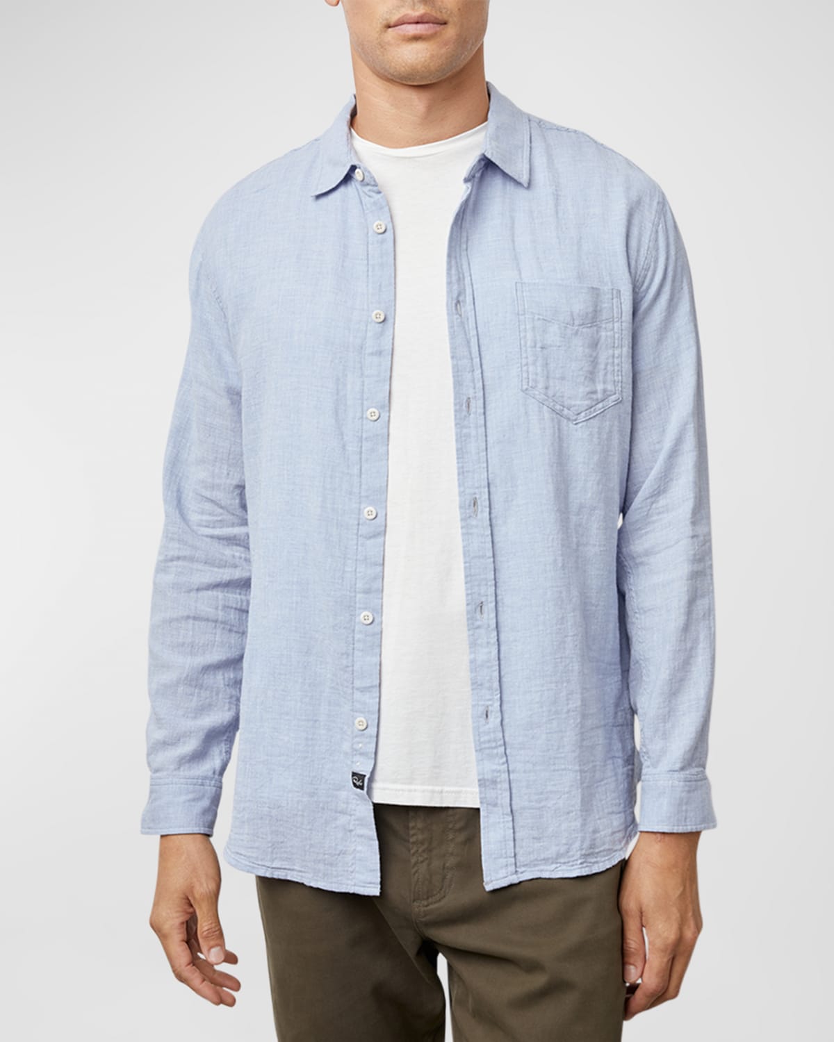 Rails Wyatt Cotton Shirt In Blue