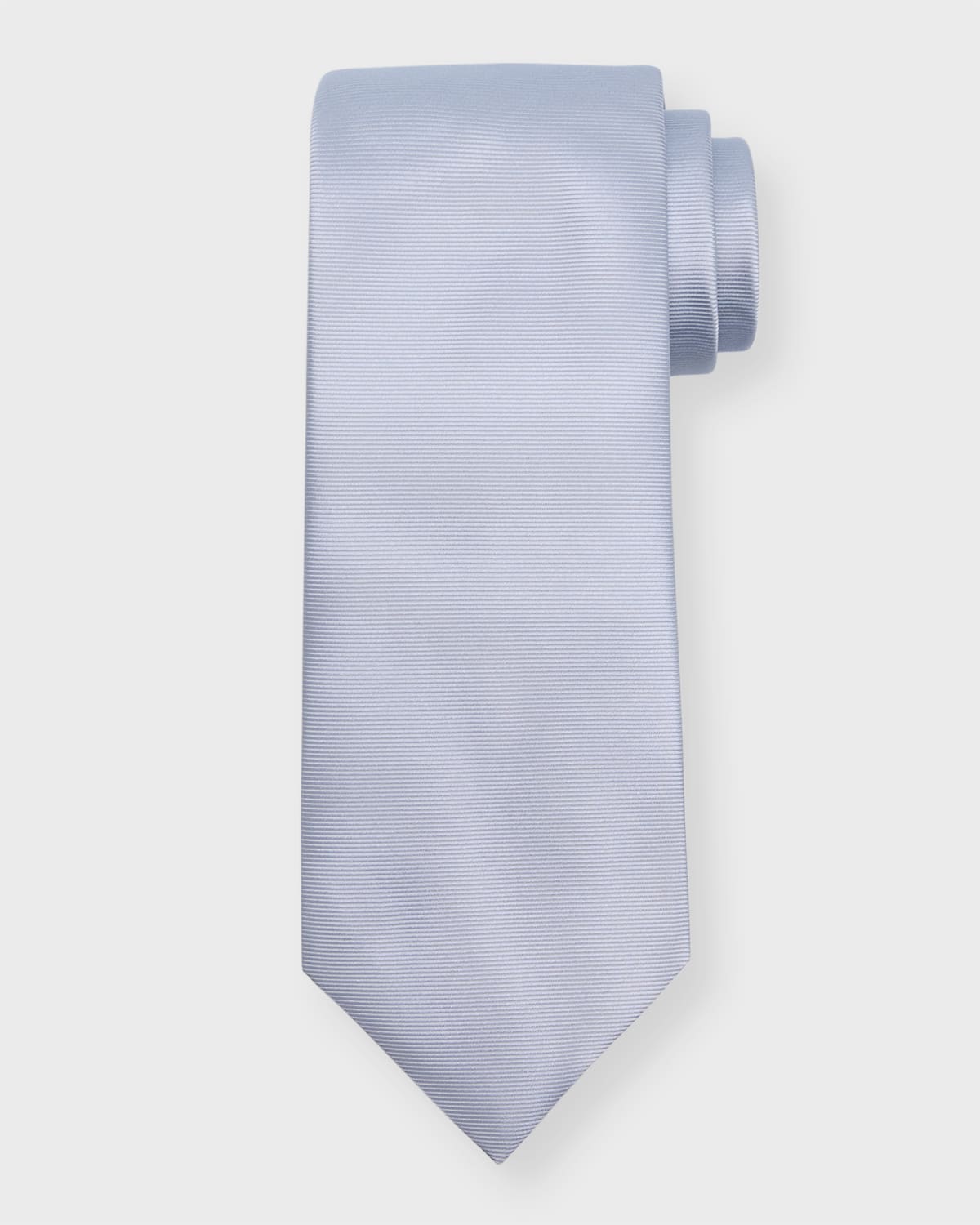 Tom Ford Men's Silk Twill Tie In Silver Iri