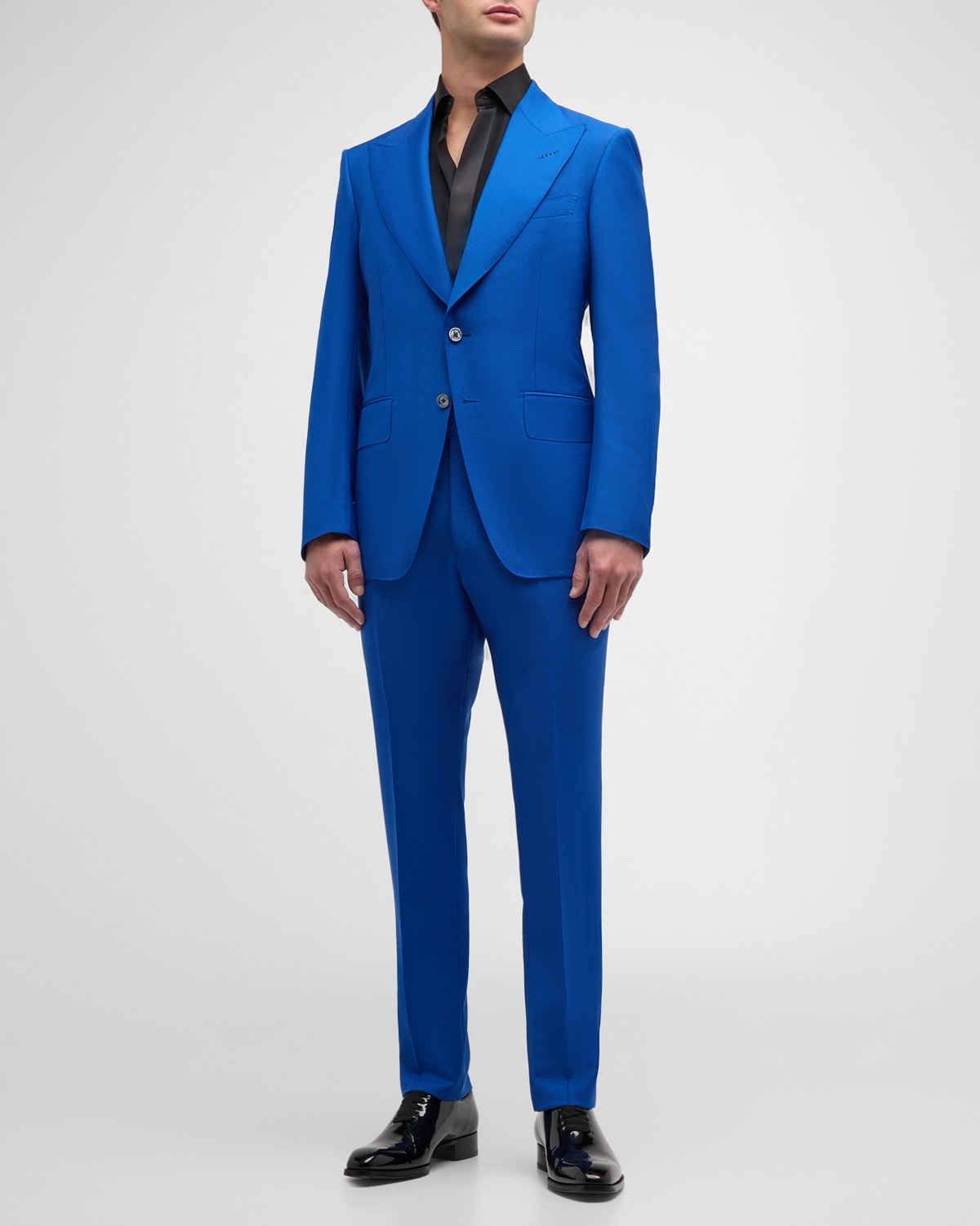 Tom Ford Men's Original British Mohair Atticus Suit In Royal Blue