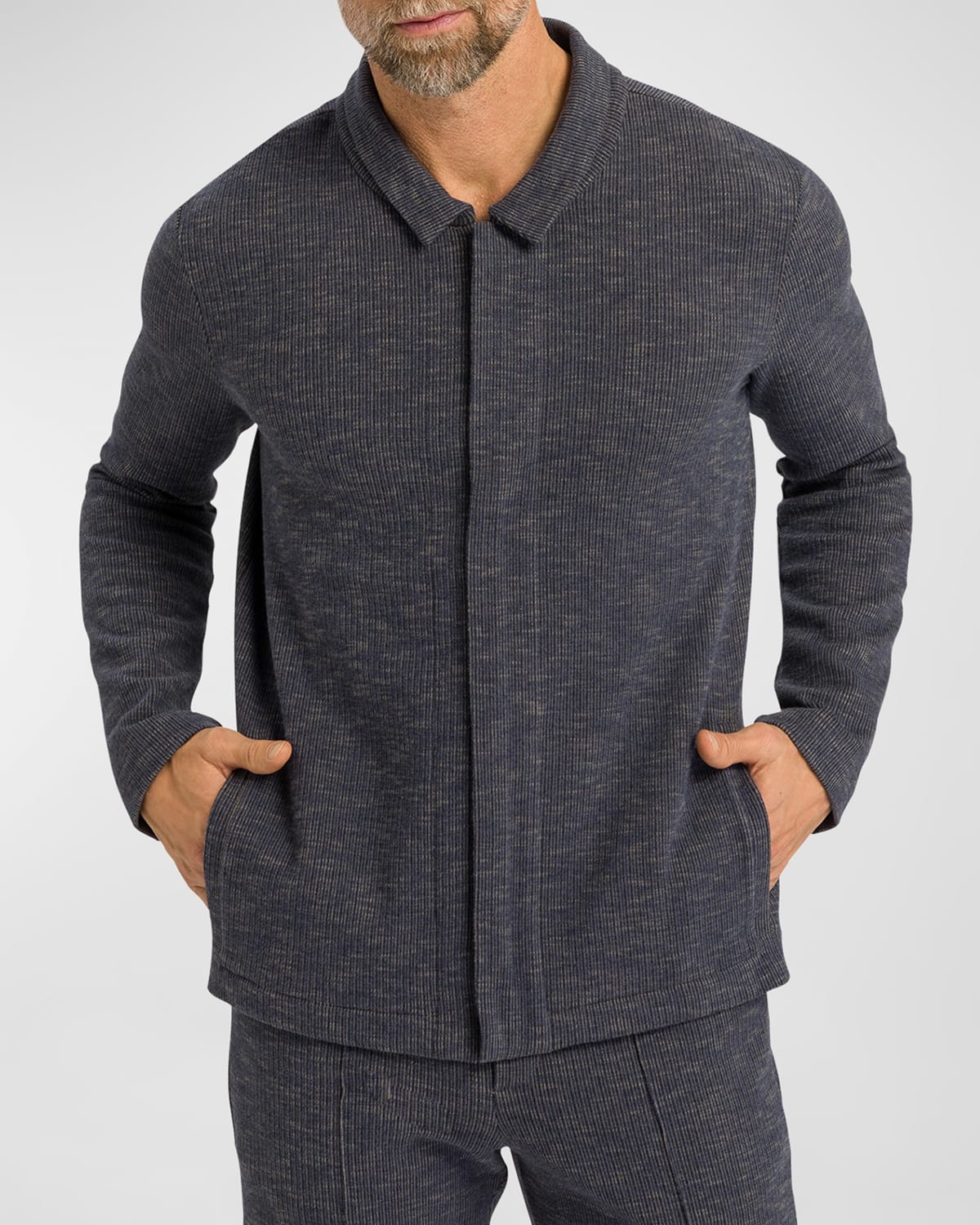 Men's Smartwear Cotton Zip Jacket