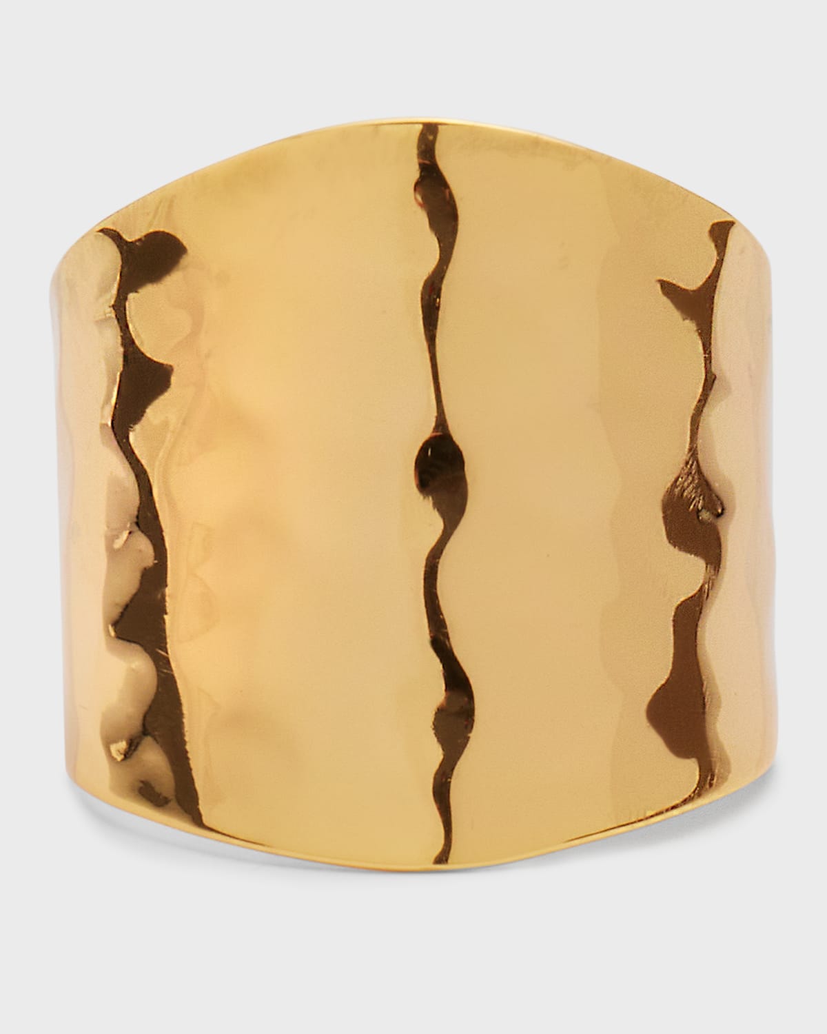Hammered Gold Adjustable Ring